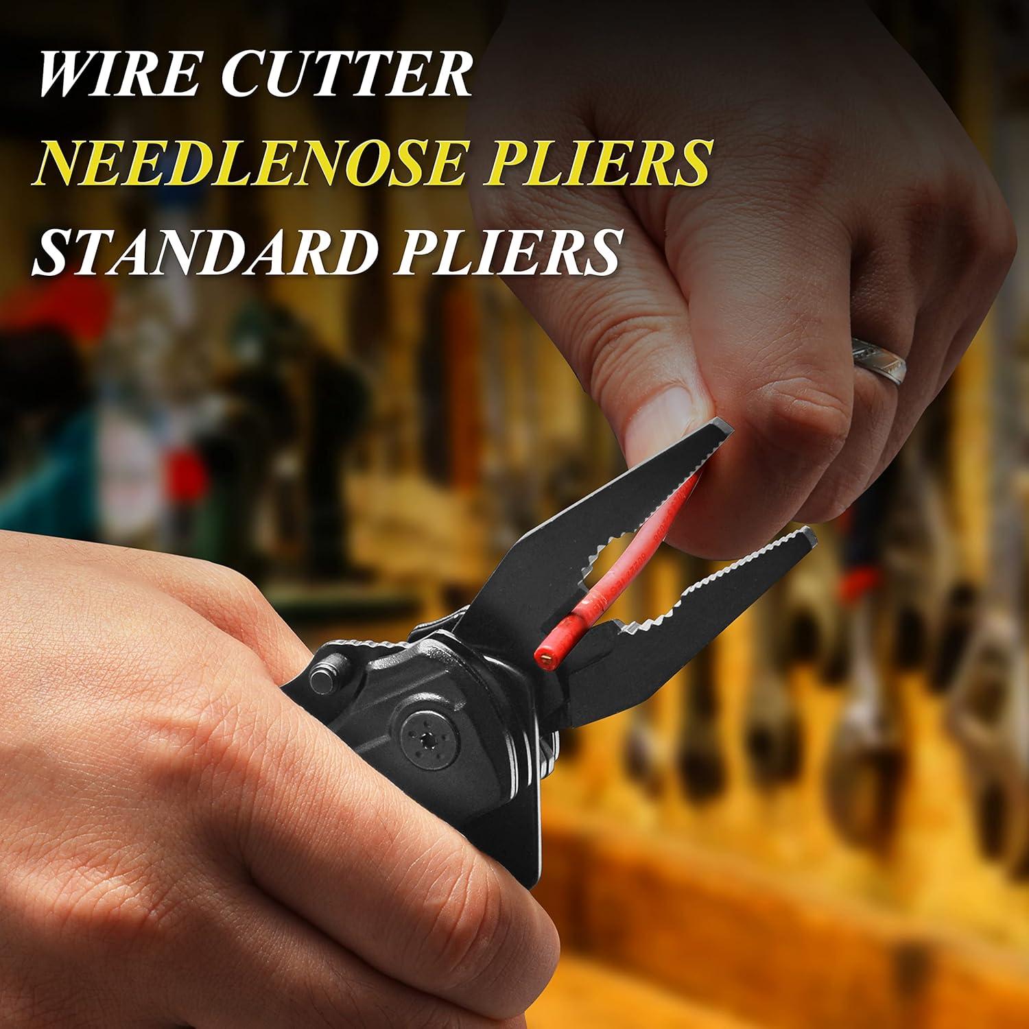 Cuchillo Multiherramienta RoverTac 15 en 1 Plegable Negro