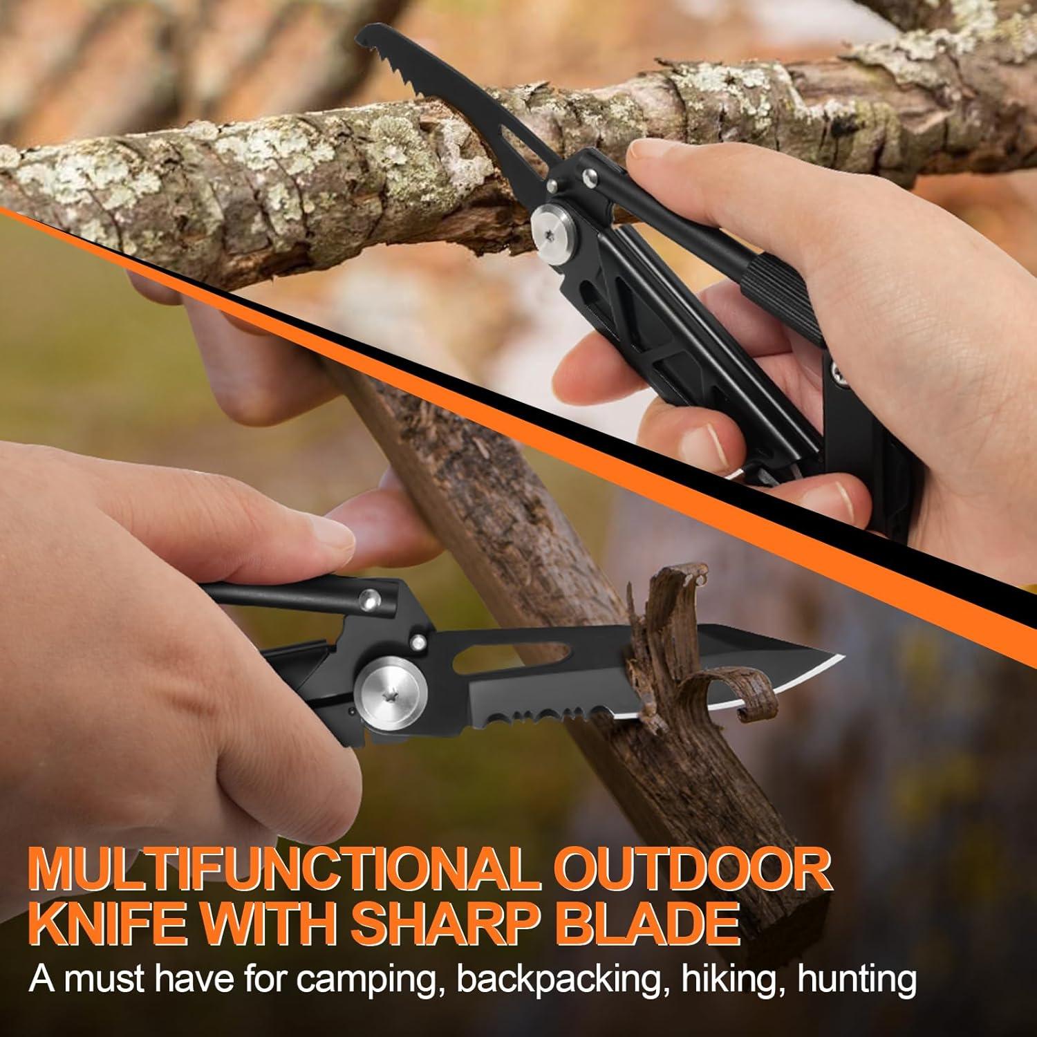 Multiherramienta GLOPUS 6 en 1 con mosquetón y cuchillo