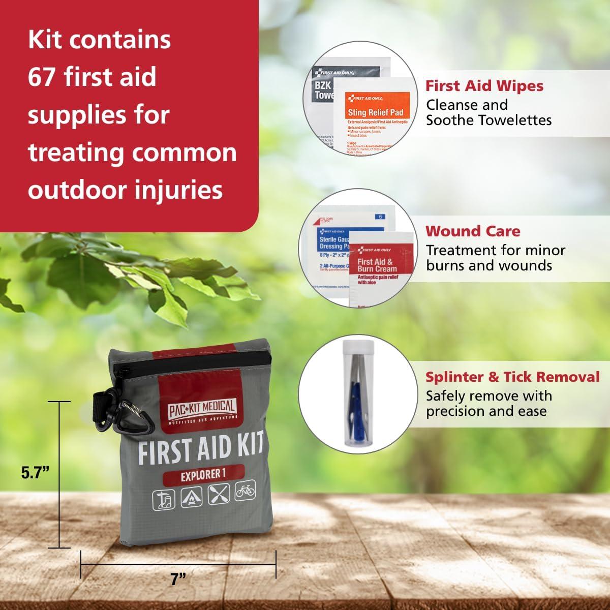 Kit de Primeros Auxilios Impermeable Pac-Kit Explorer 1 - 67 Pzs