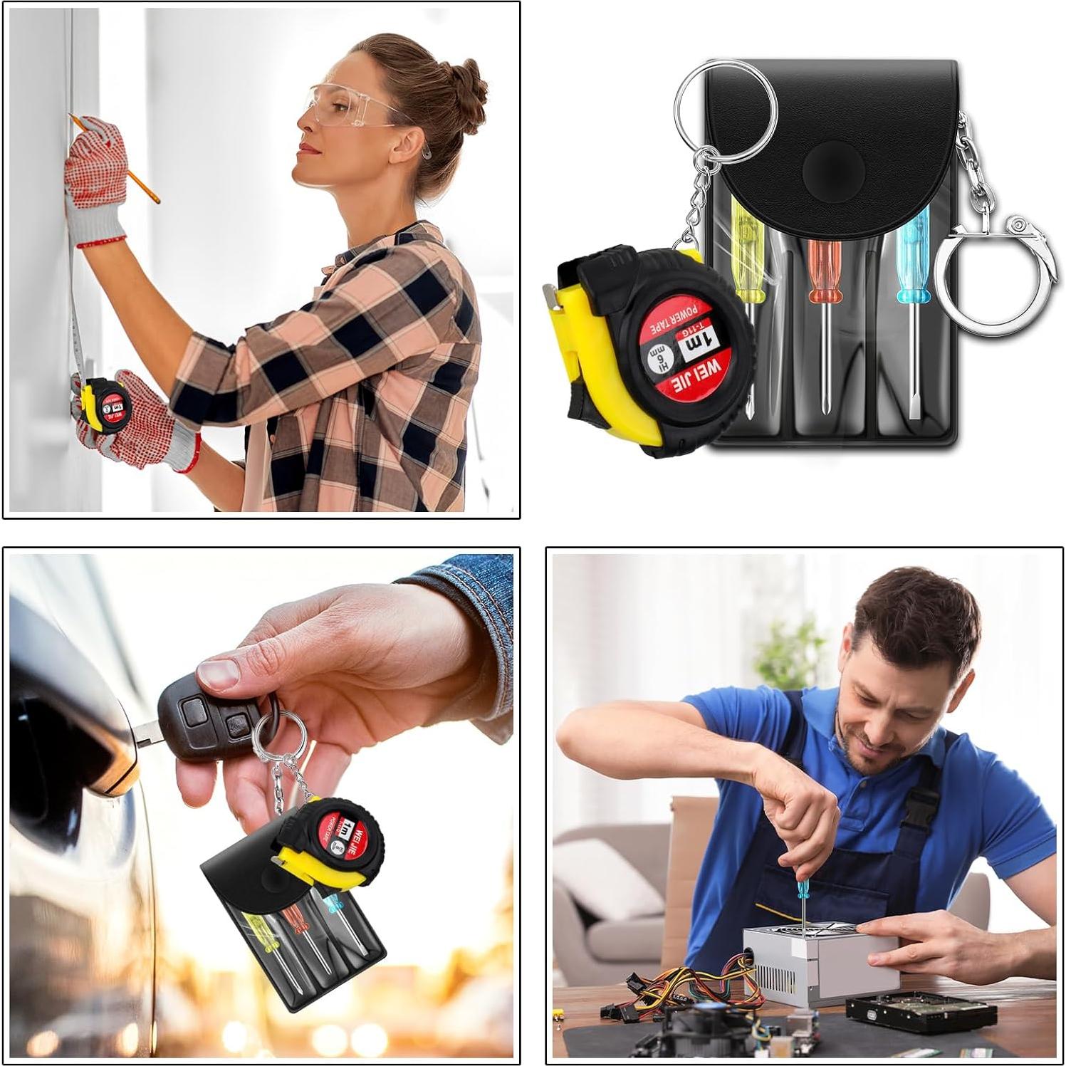 Juego de Llaveros Destornillador Mini Lasnten 50 Pcs