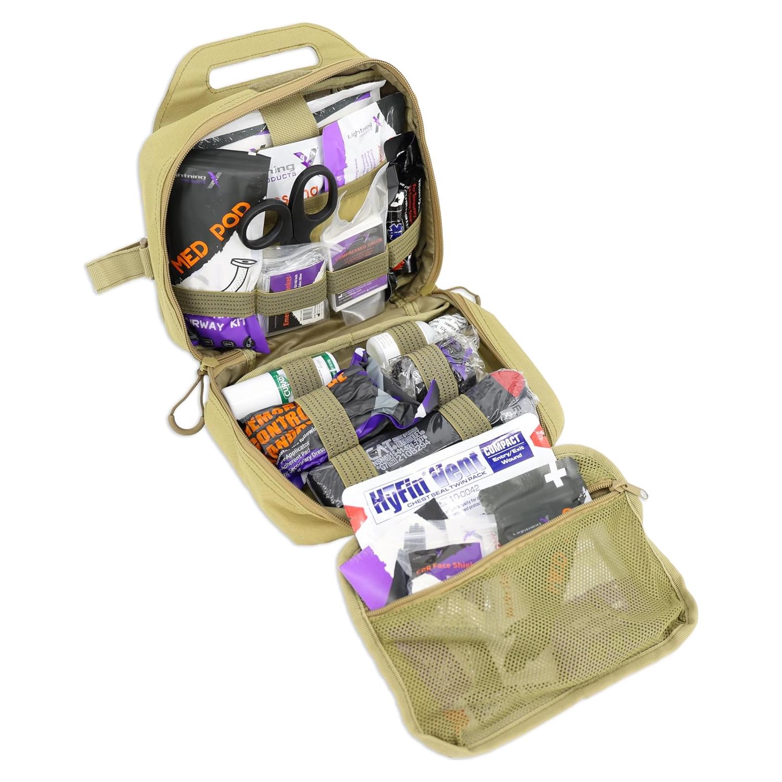 Kit IFAK Táctico Lightning X con Montaje para Reposacabezas