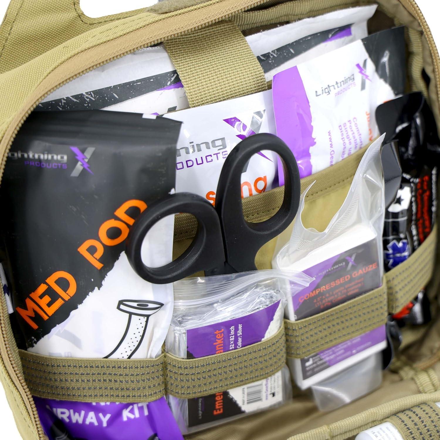 Kit IFAK Táctico Lightning X con Montaje para Reposacabezas