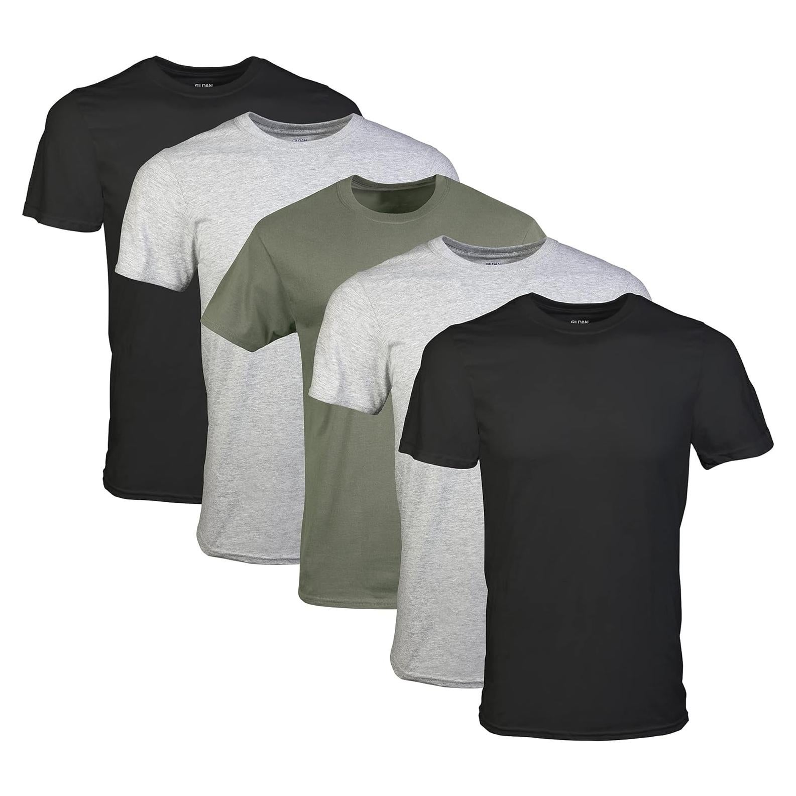 Mens Crew T-Shirts, Multipack, Style G1100