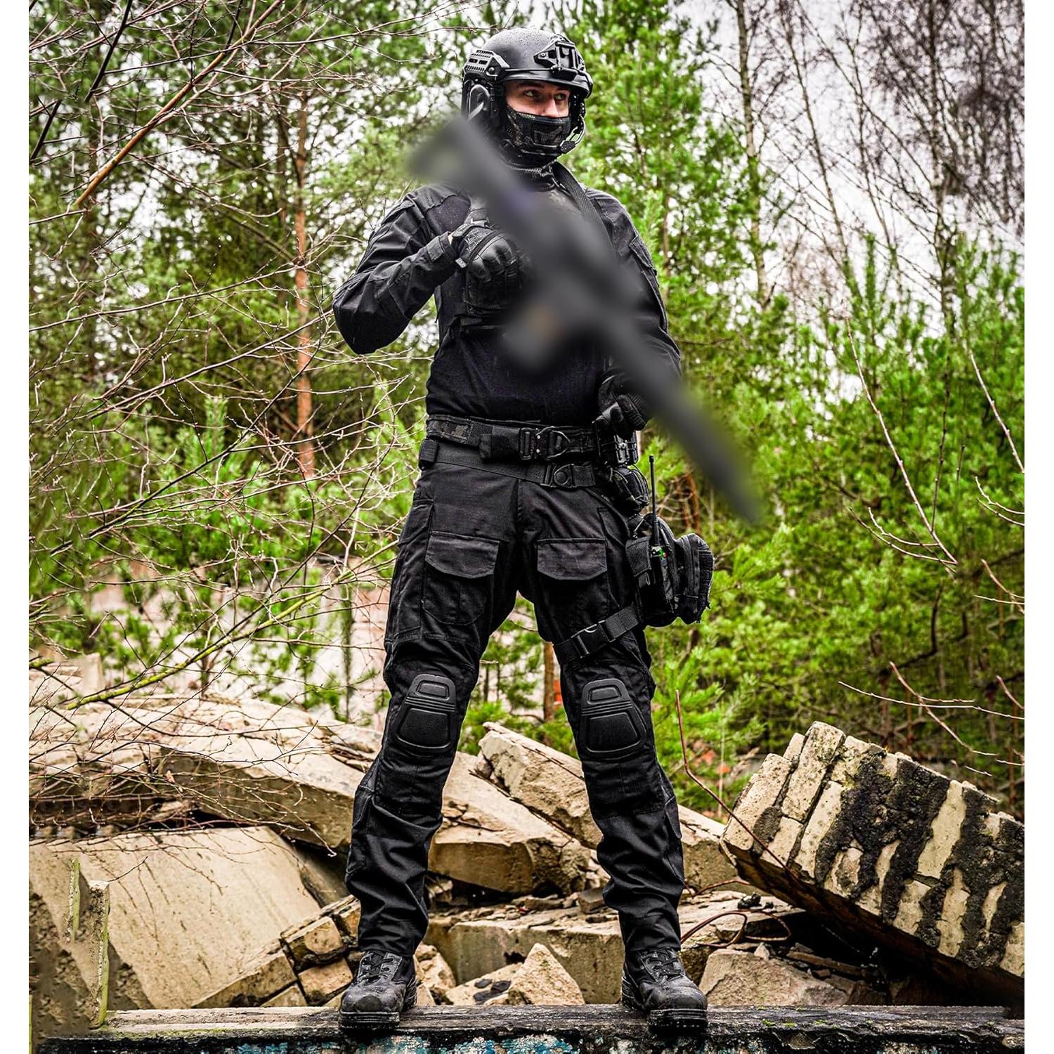 G3 Combat Uniform Set for Men Tactical Camouflage Clothing Hunting Paintball Suit with Knee & Elbow Pads