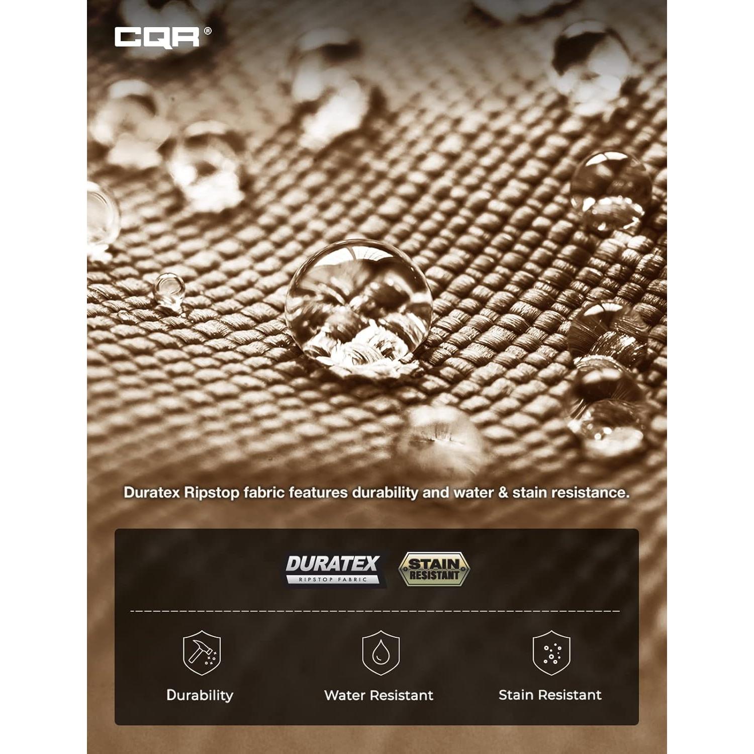 CQR Men's Tactical Pants, Water Resistant Ripstop Cargo Pants, Lightweight EDC Work Hiking Pants, Outdoor Apparel