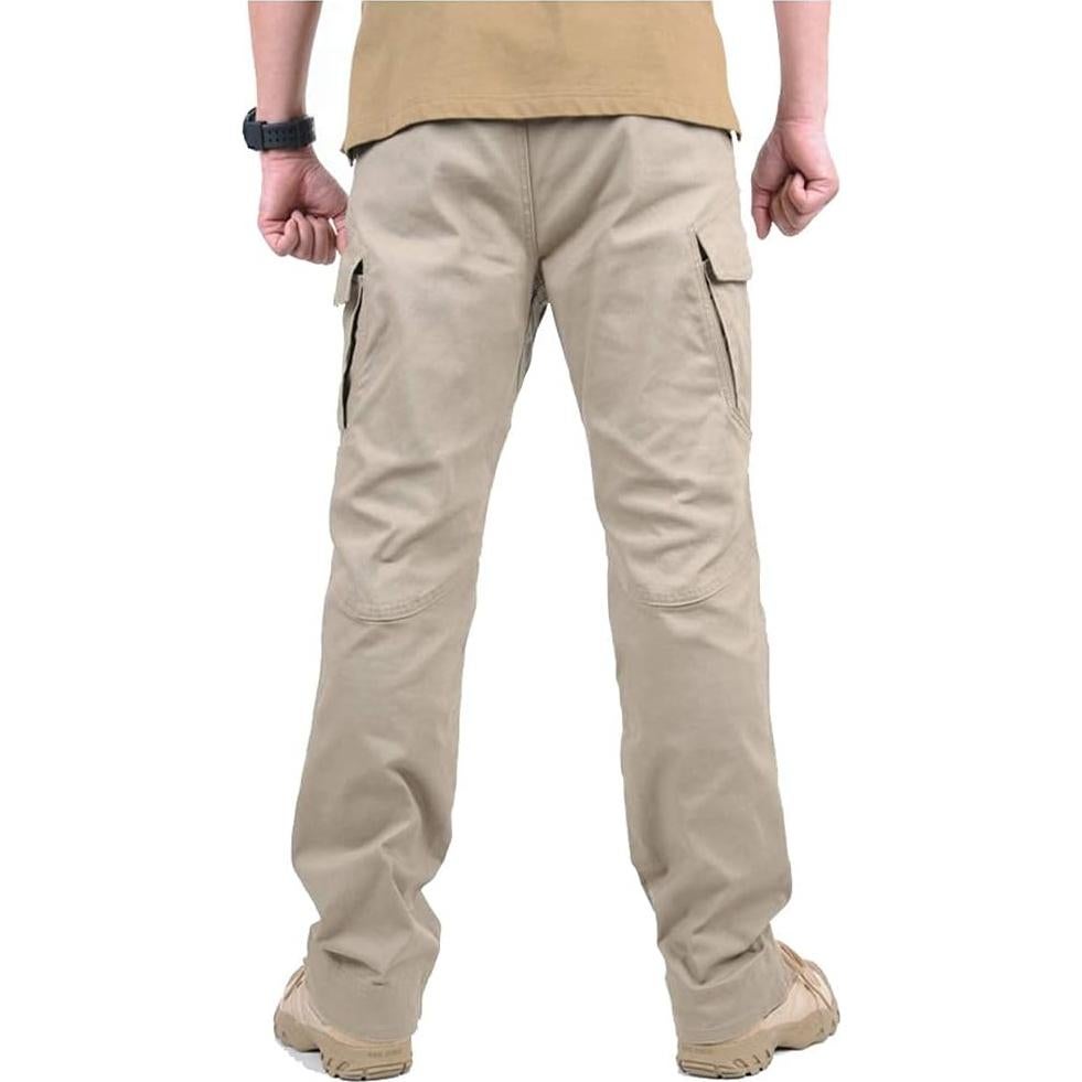CARWORNIC Gear Men's Hiking Tactical Pants Lightweight Cotton Outdoor Military Combat Cargo Trousers