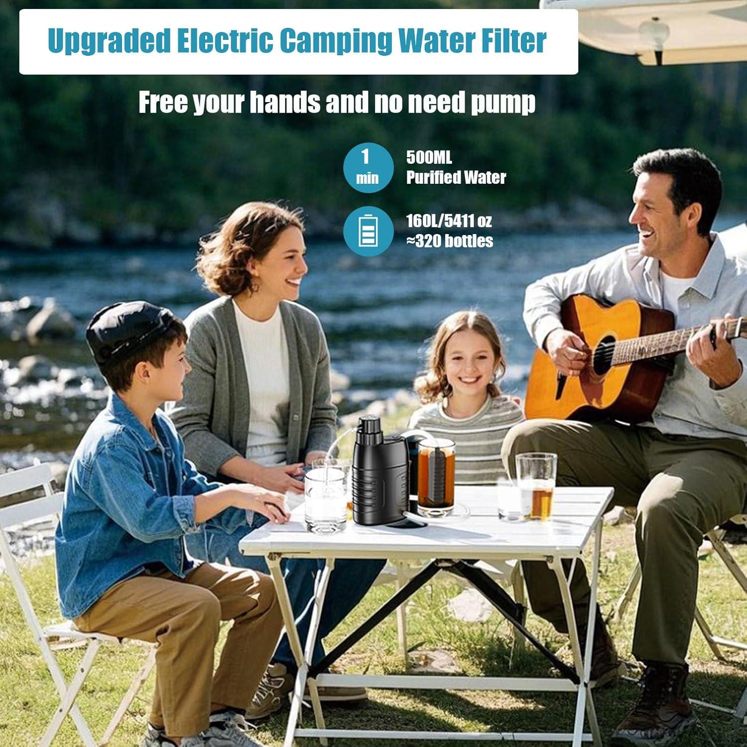 Purificador de Agua Eléctrico Fstcrt 0.01 Micrones Camping