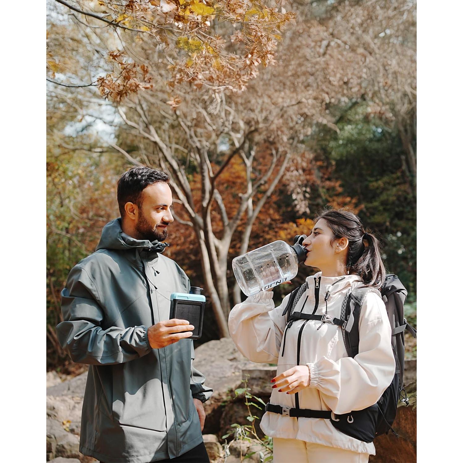 Purificador de Agua Solar BK-3000 3 en 1 para Camping