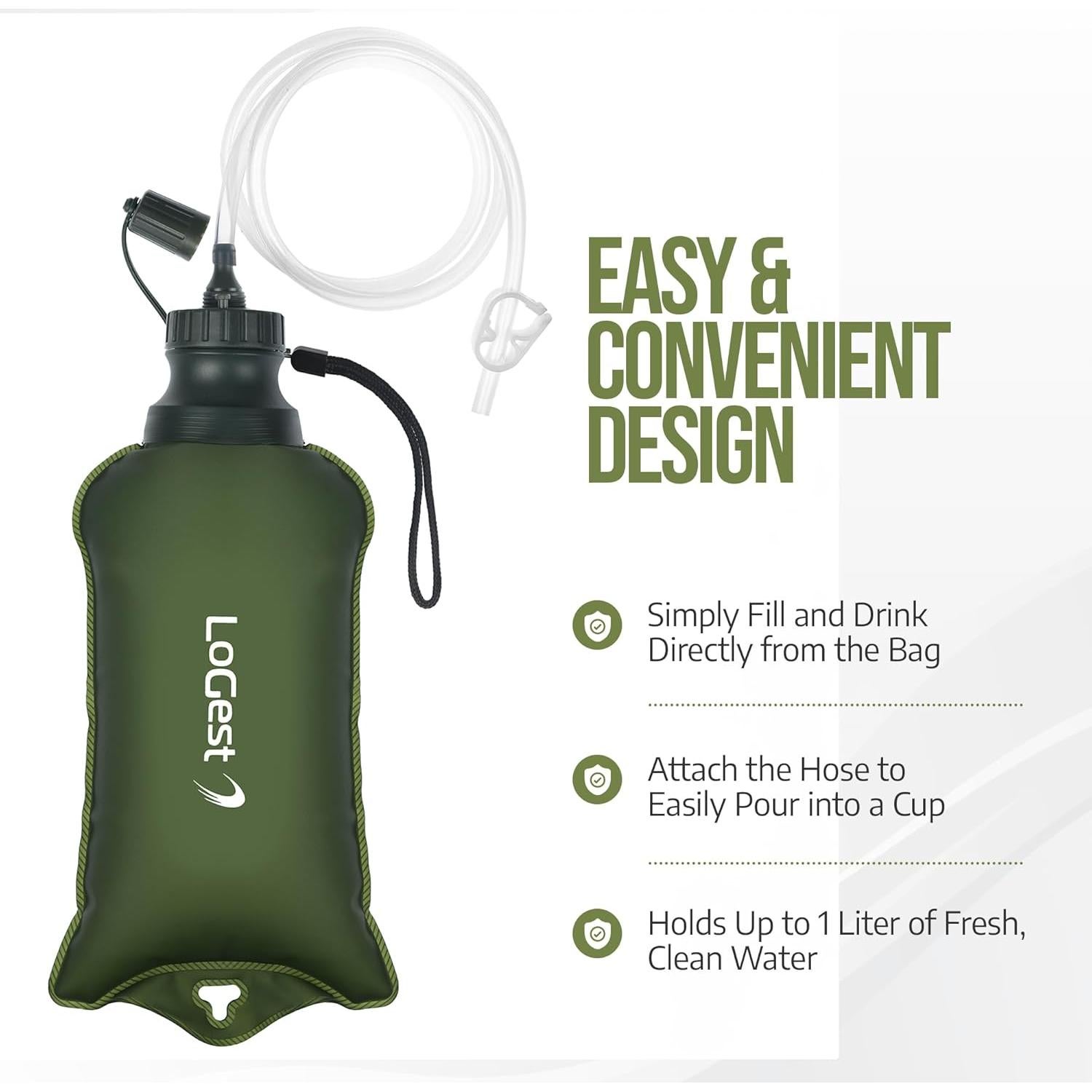 Bolsa de Filtro de Agua Plegable LoGest - 4000L Filtración