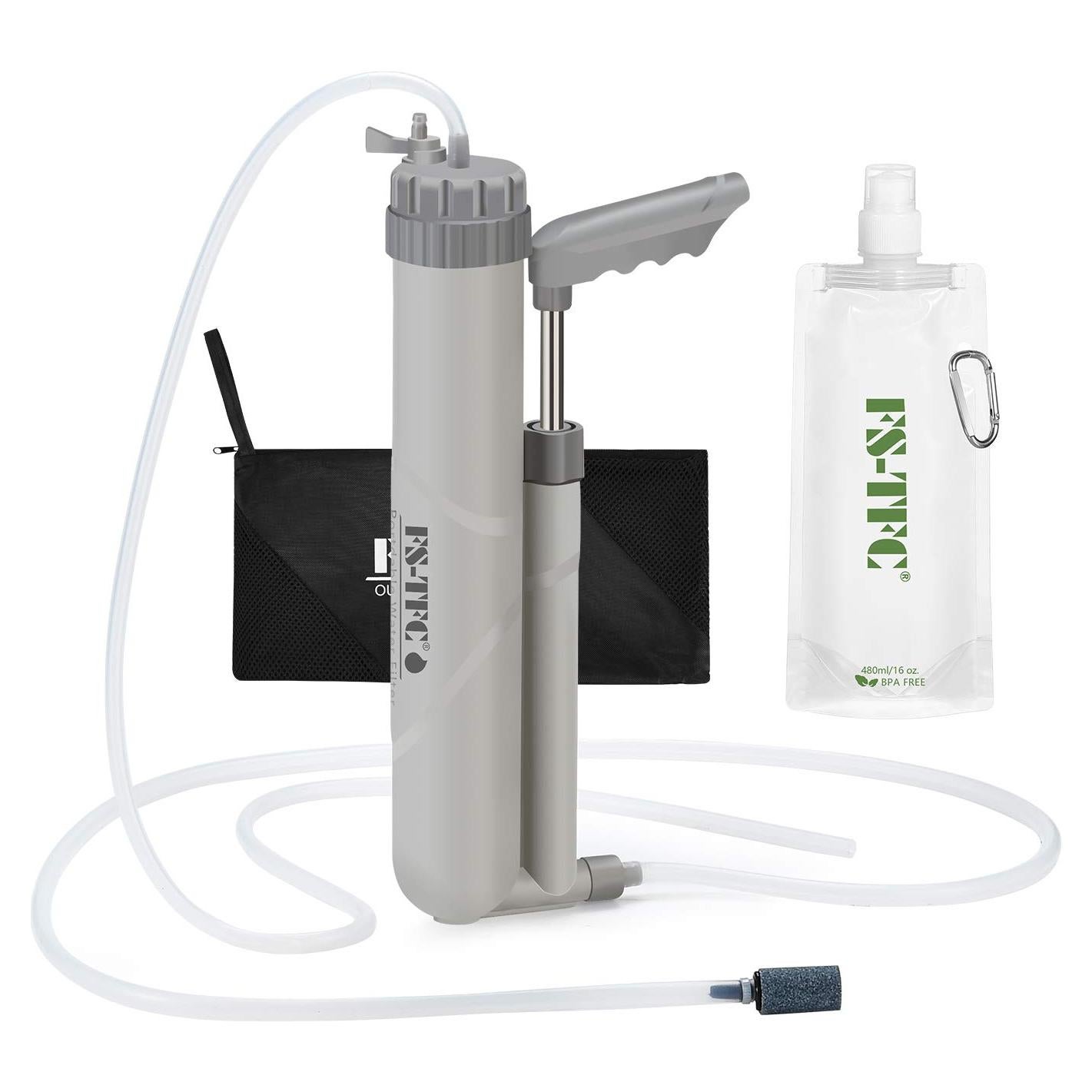 Purificador de Agua Portátil FS-TFC 1.5L/min 4 Etapas para Camping