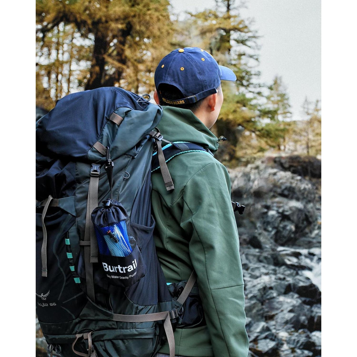 Filtro de Agua Burtrail Pro 3L, Purificador Camping 0.01µm