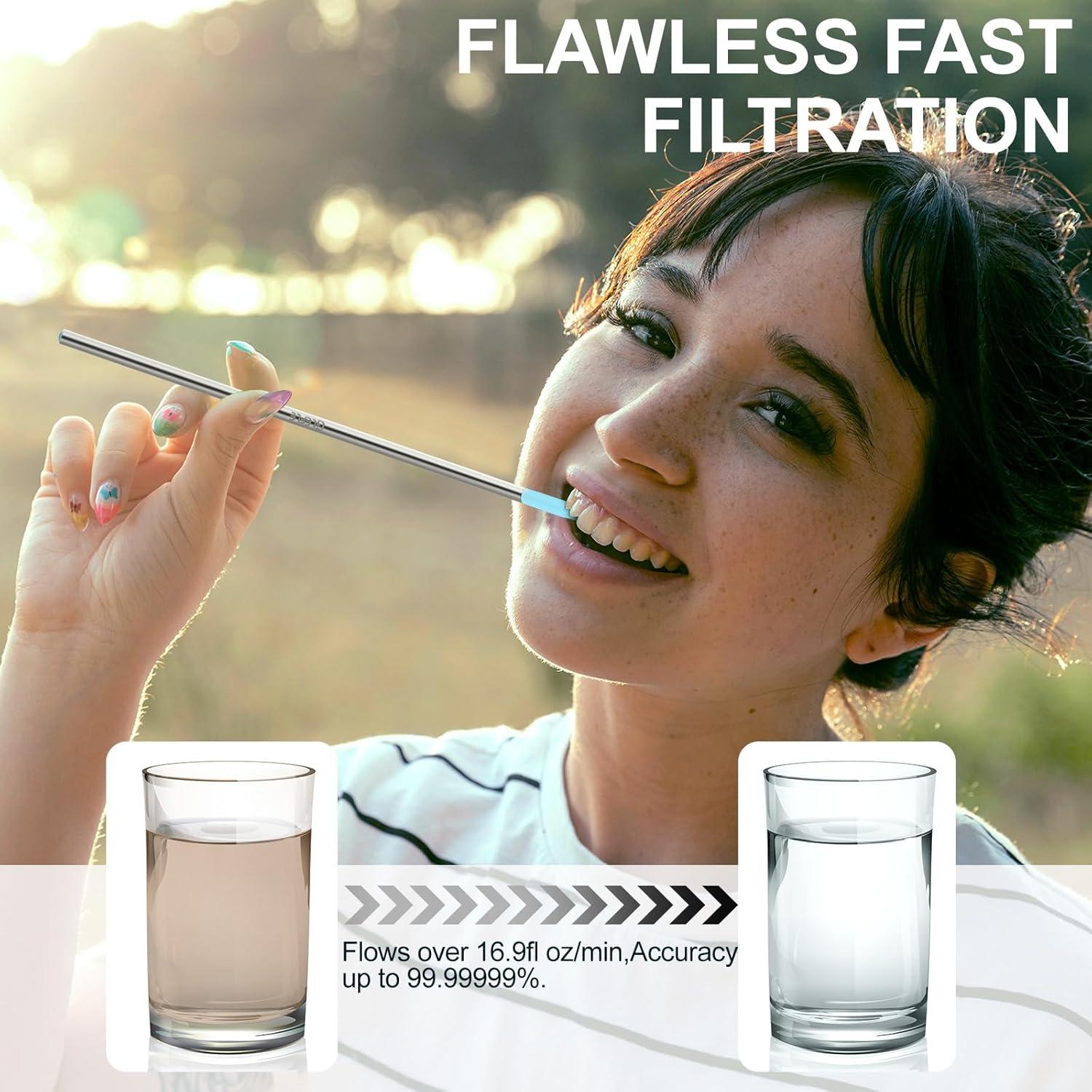 Filtro de Agua GLEFLE RG-632 Acero Inoxidable Portátil