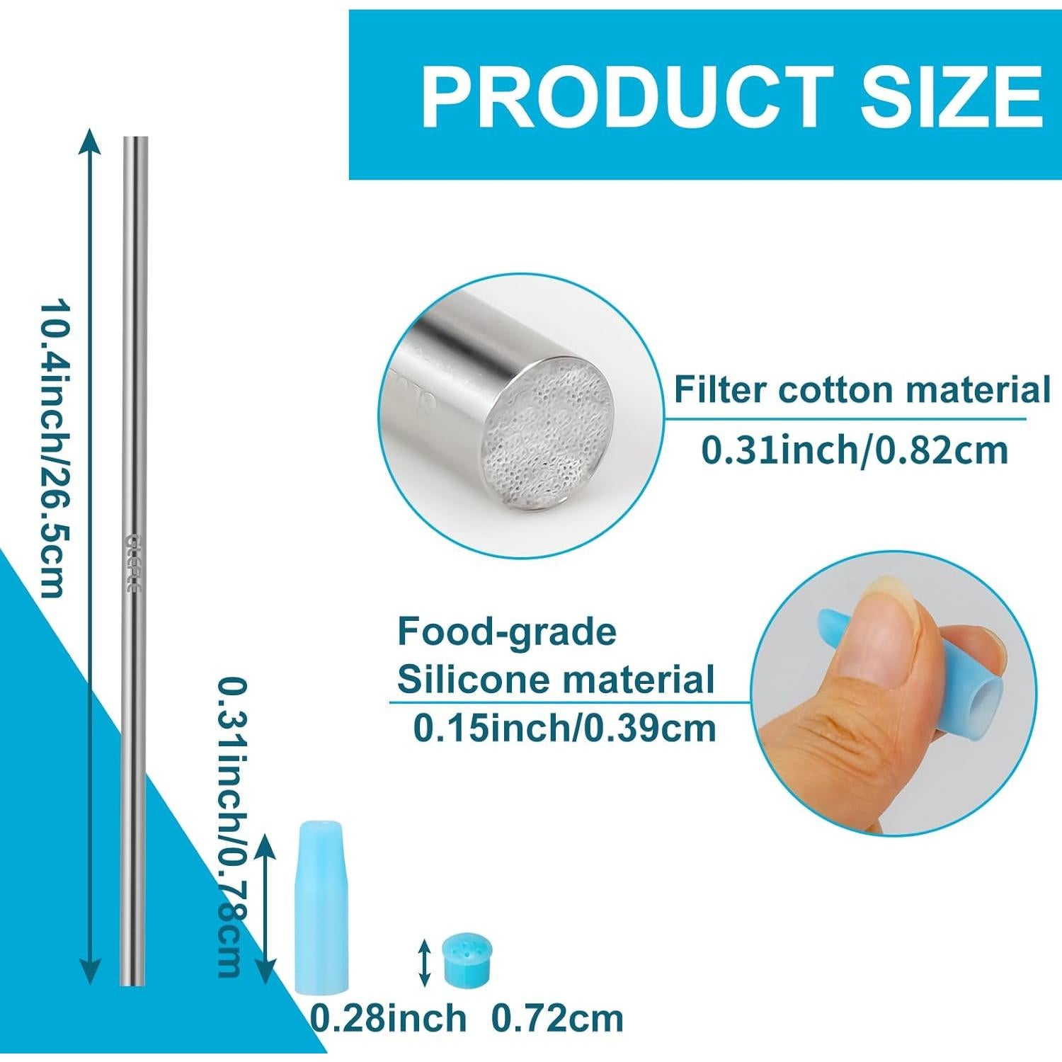 Filtro de Agua GLEFLE RG-632 Acero Inoxidable Portátil