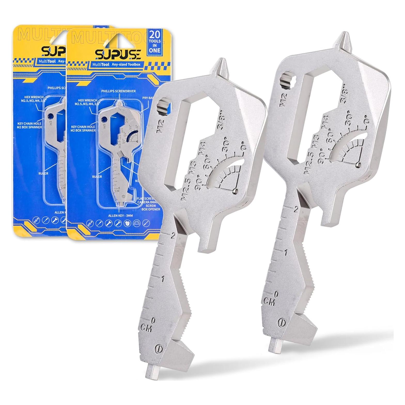 Multiherramienta Llave 20 en 1 Supuse - Acero Inoxidable Plata