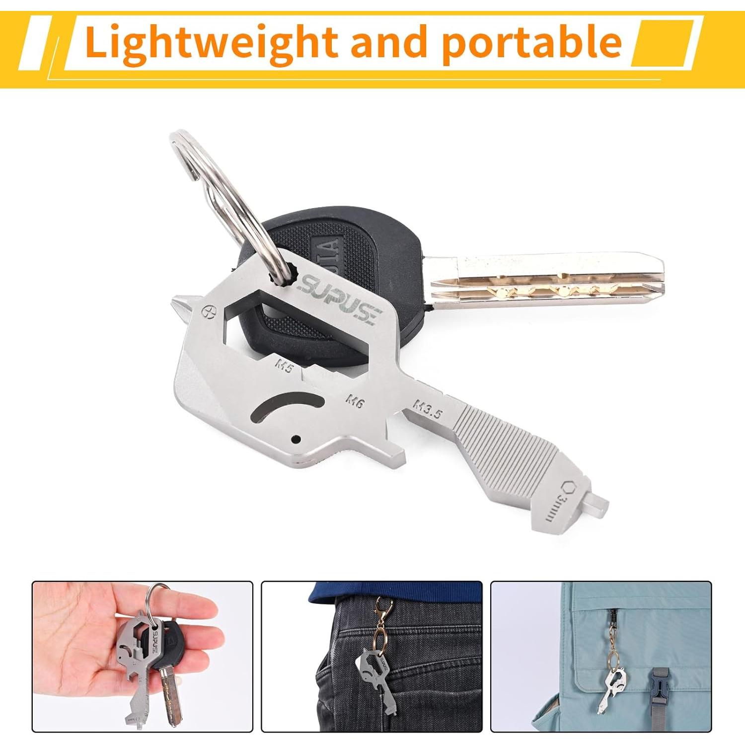 Multiherramienta Llave 20 en 1 Supuse - Acero Inoxidable Plata