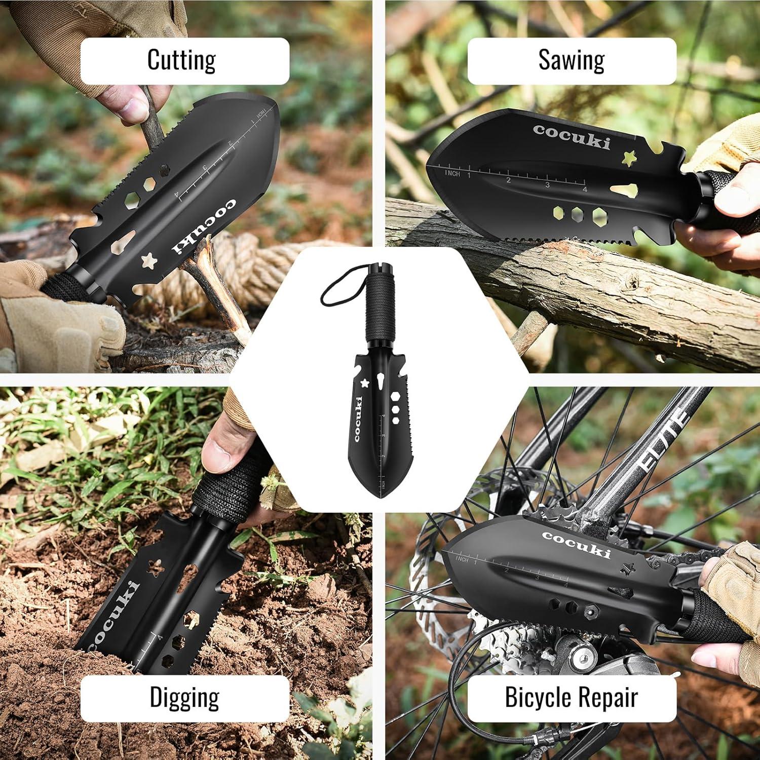 Pala de Camping CoCuKi Ultraligera 9 en 1 para Senderismo