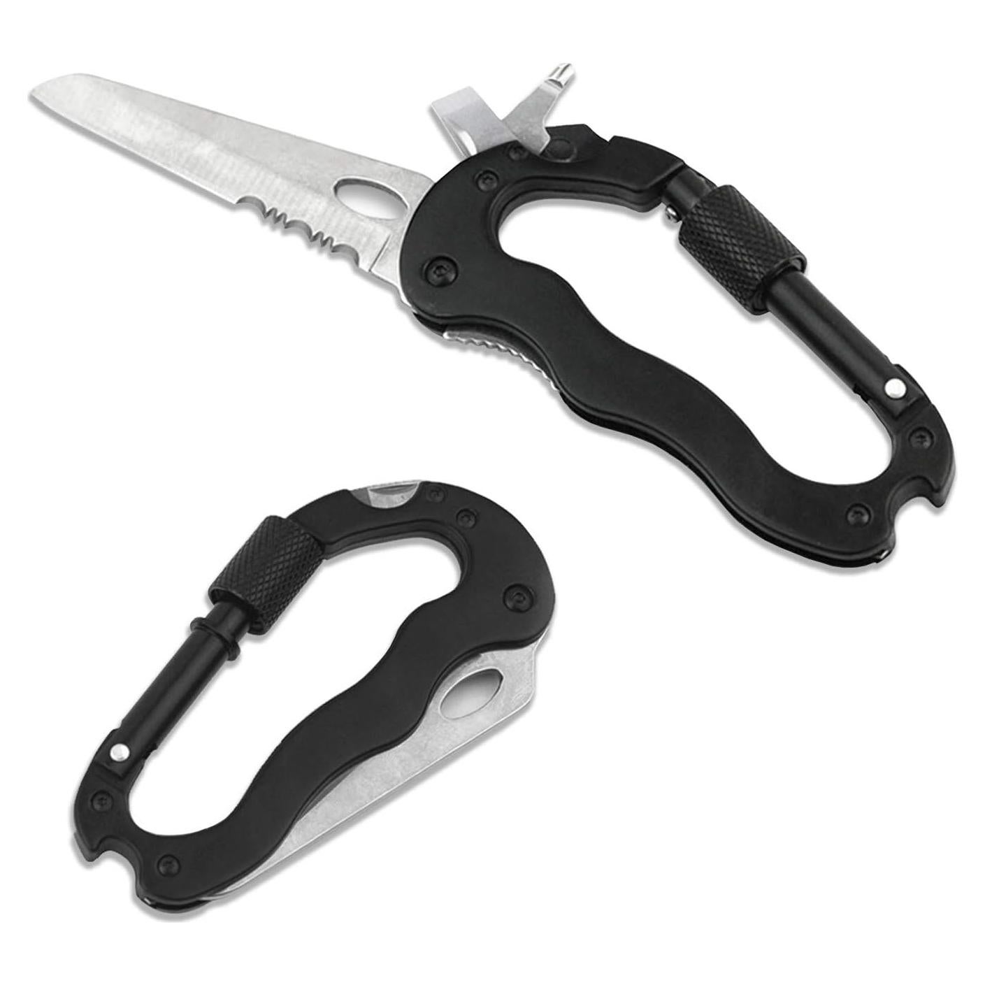 Multiherramienta 5-en-1 RED SHIELD Carabiner Aluminio