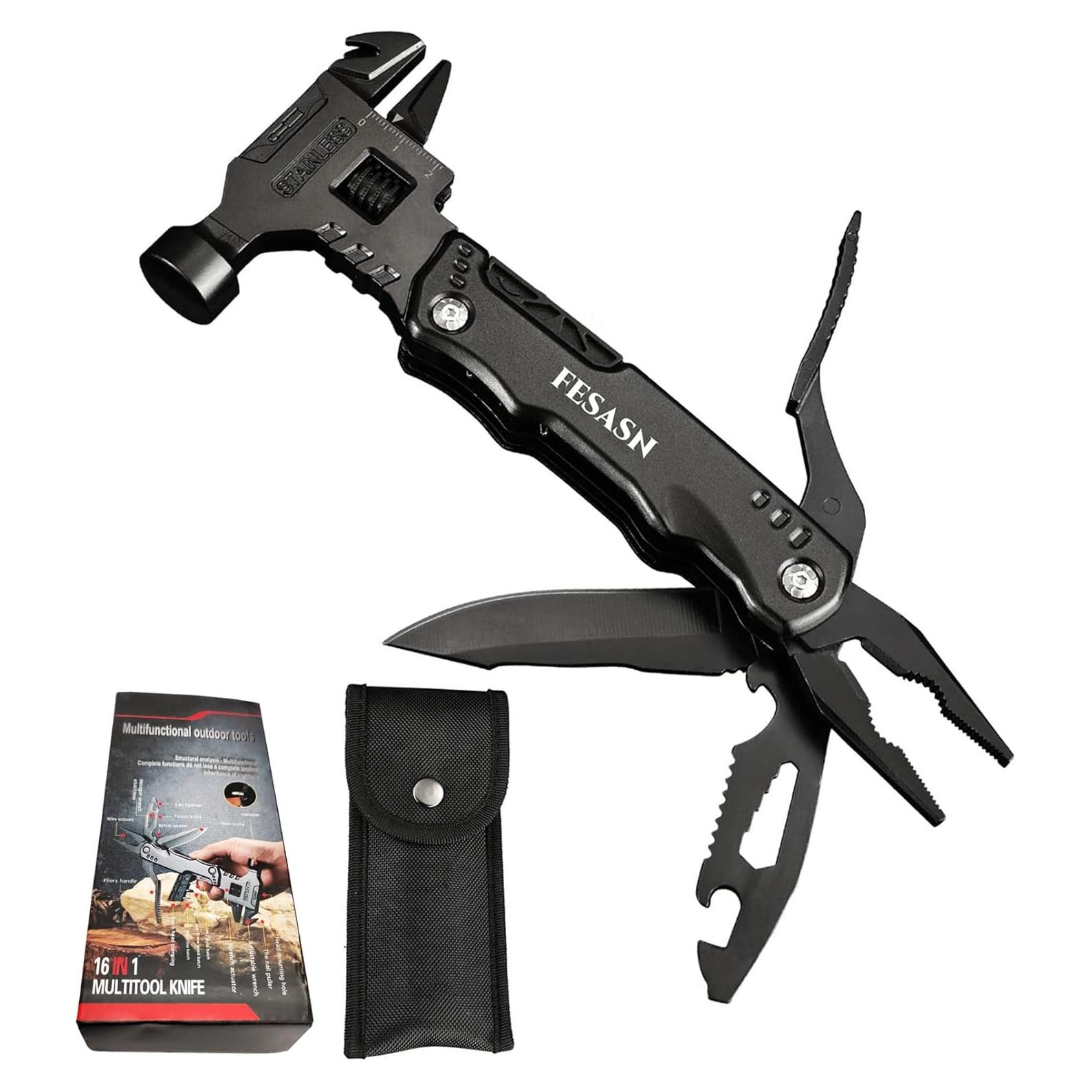 Llave Inglesa Multiherramienta Fesasn 16 en 1 Camping