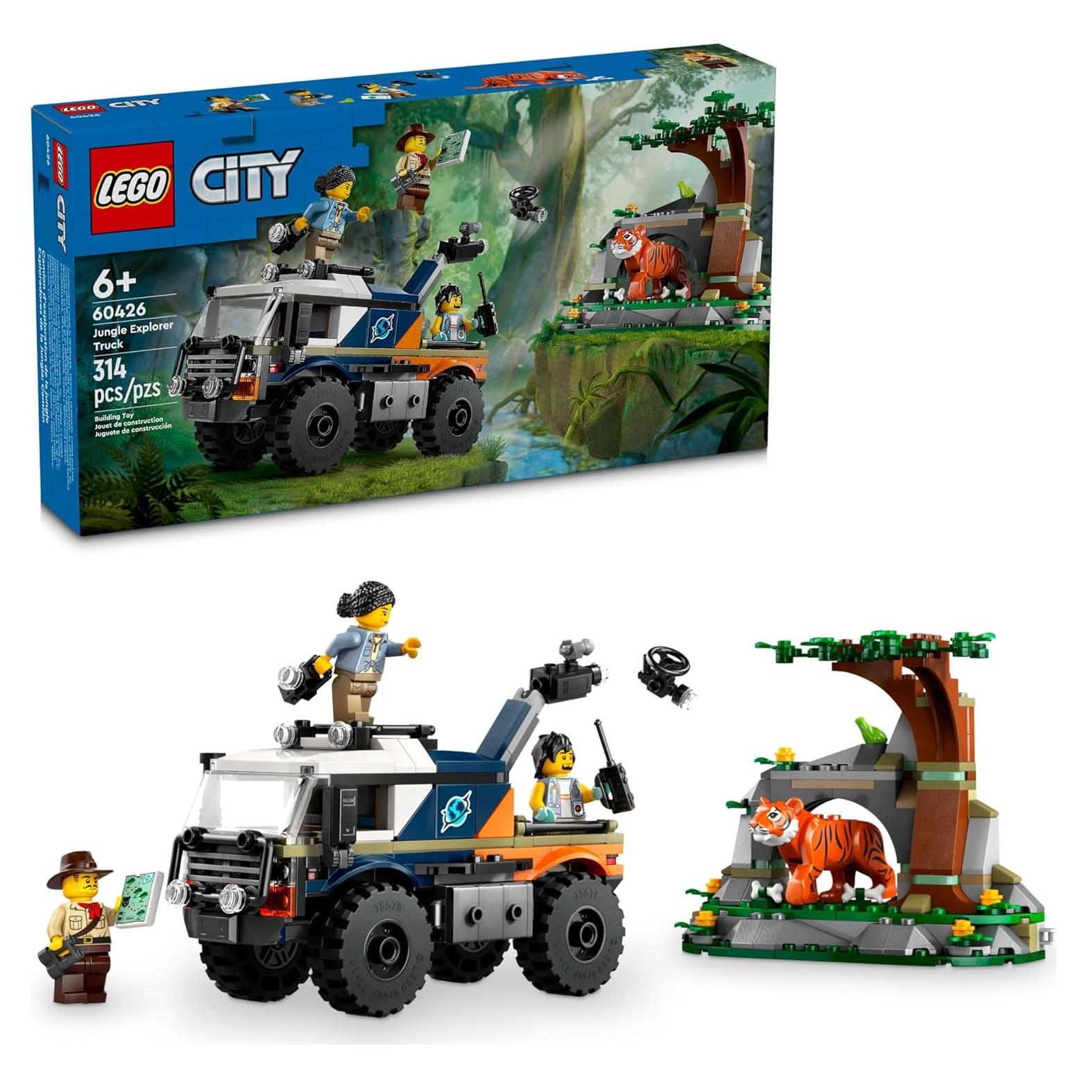 LEGO City Explorador Selva Camión Todo Terreno 314 Piezas