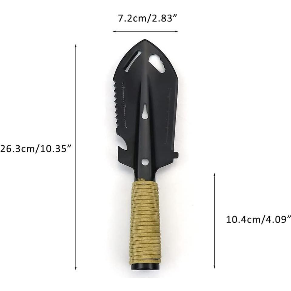 Pala de Supervivencia Gotosee 7-en-1 Portátil Negra