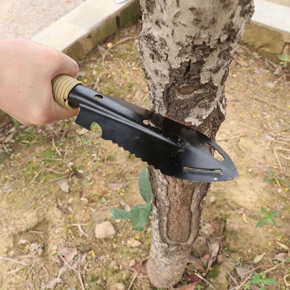 Pala de Supervivencia Gotosee 7-en-1 Portátil Negra