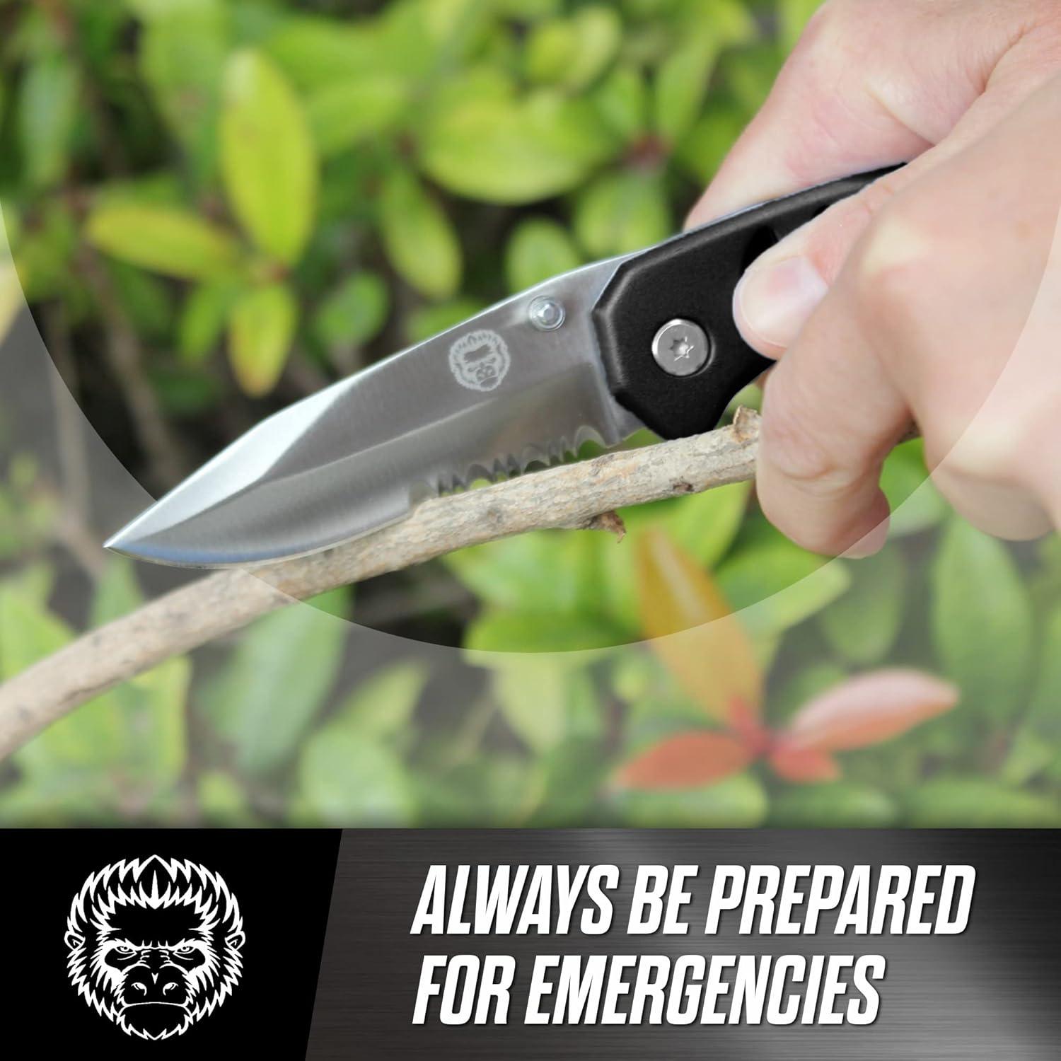 Juego de Cuchillos Utilitarios 3 Piezas Holtzman's Gorilla