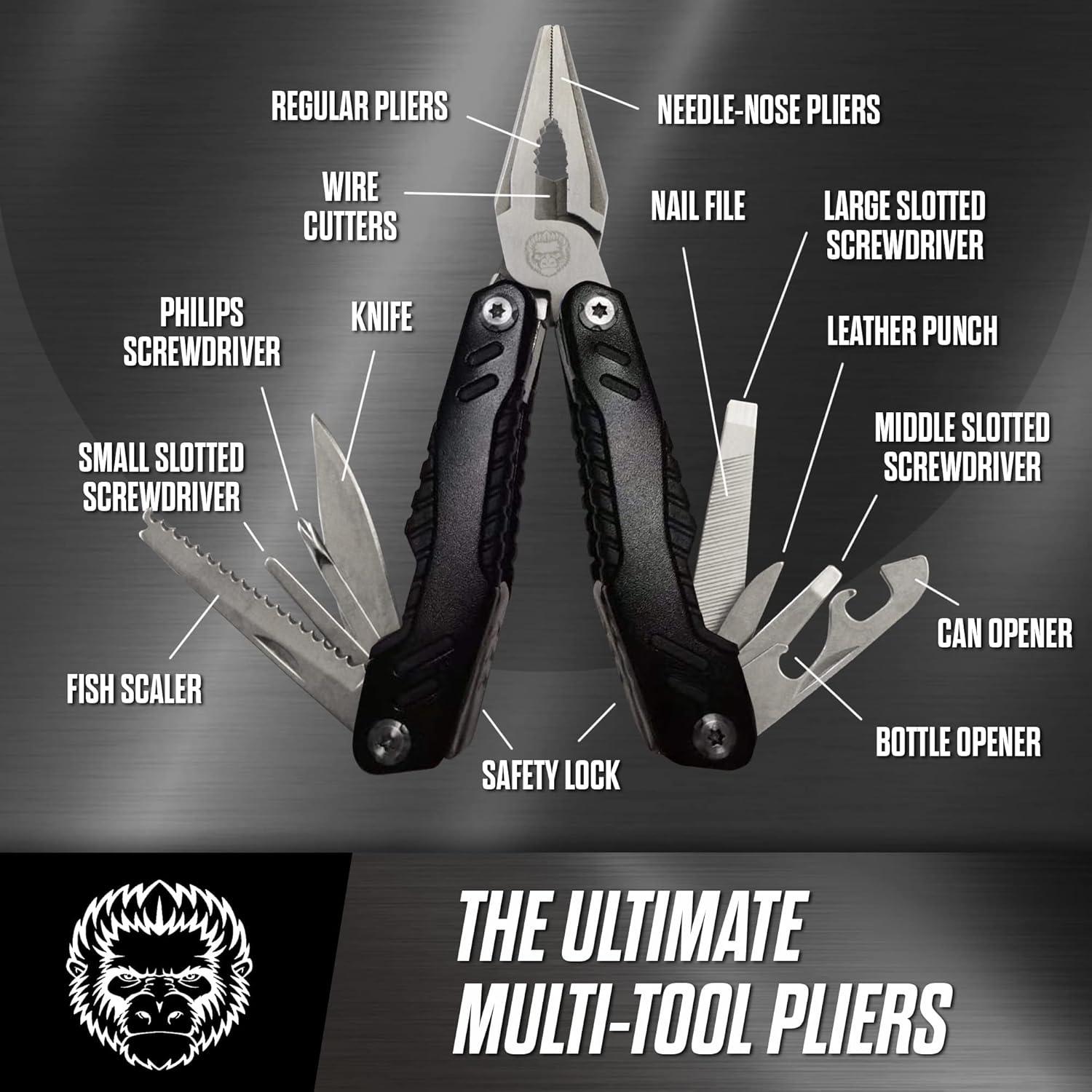 Juego de Cuchillos Utilitarios 3 Piezas Holtzman's Gorilla