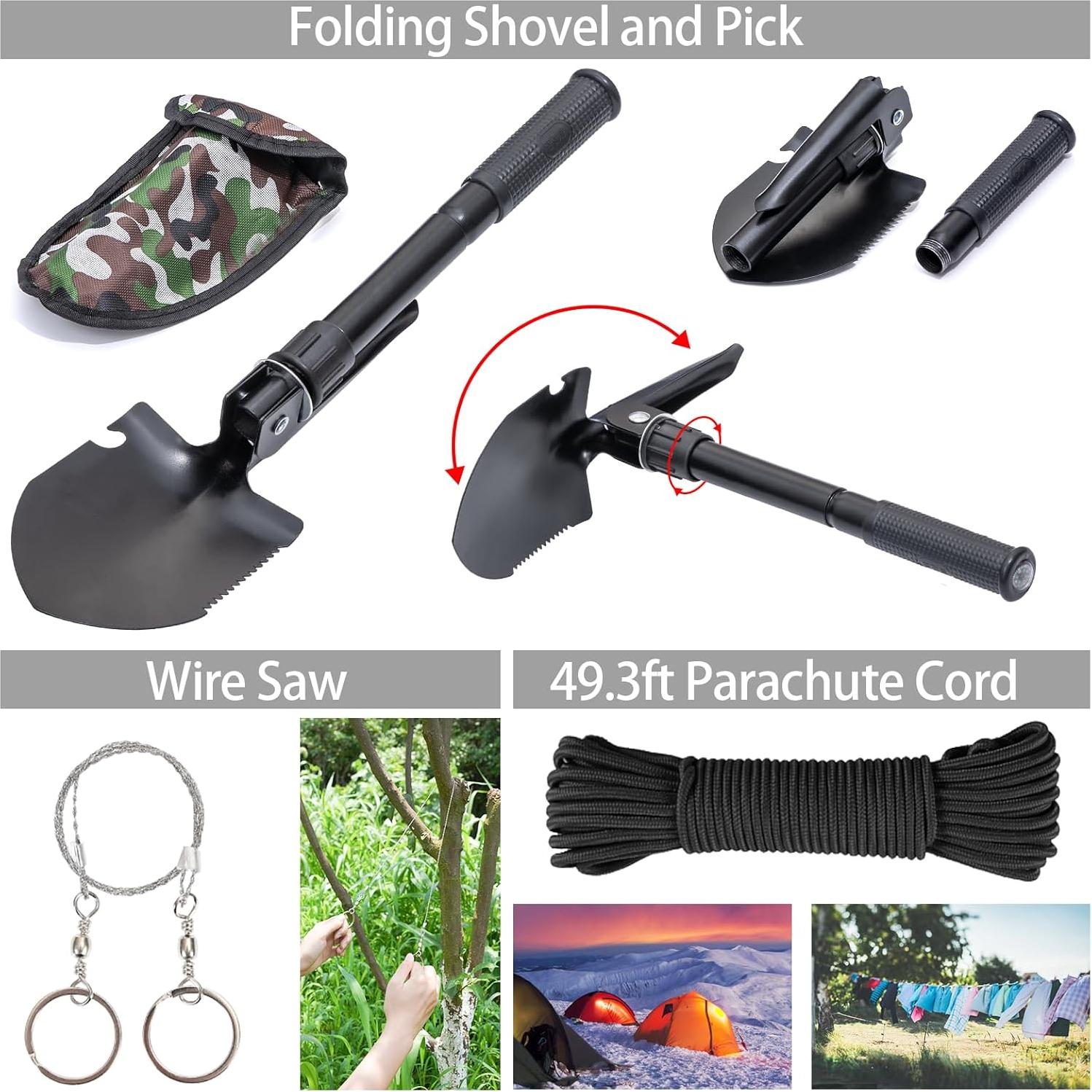 Kit de Supervivencia GPUSFAK 144 Piezas con Bolsa Molle