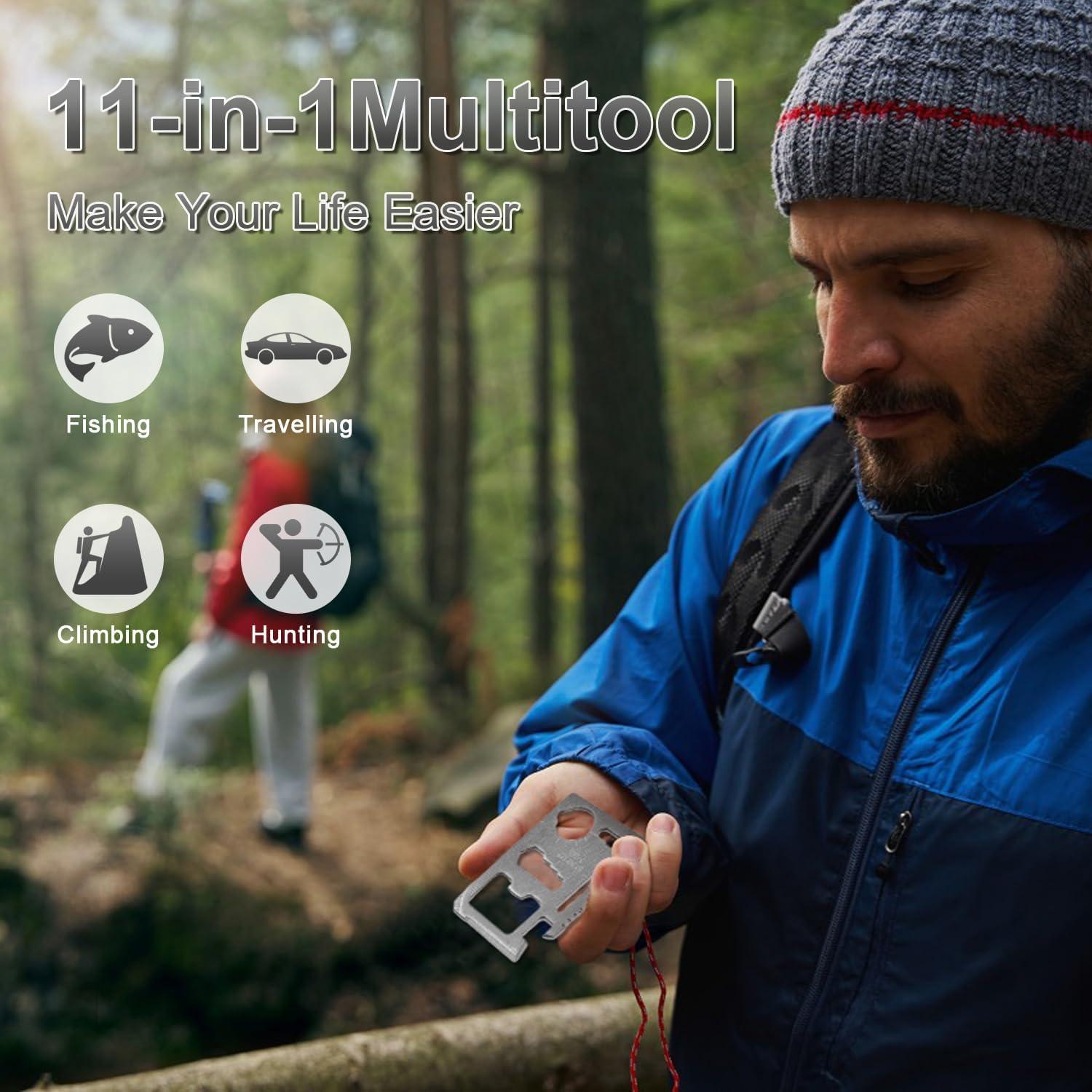 Multiherramienta 11-en-1 Weenkilly Tarjeta de Supervivencia