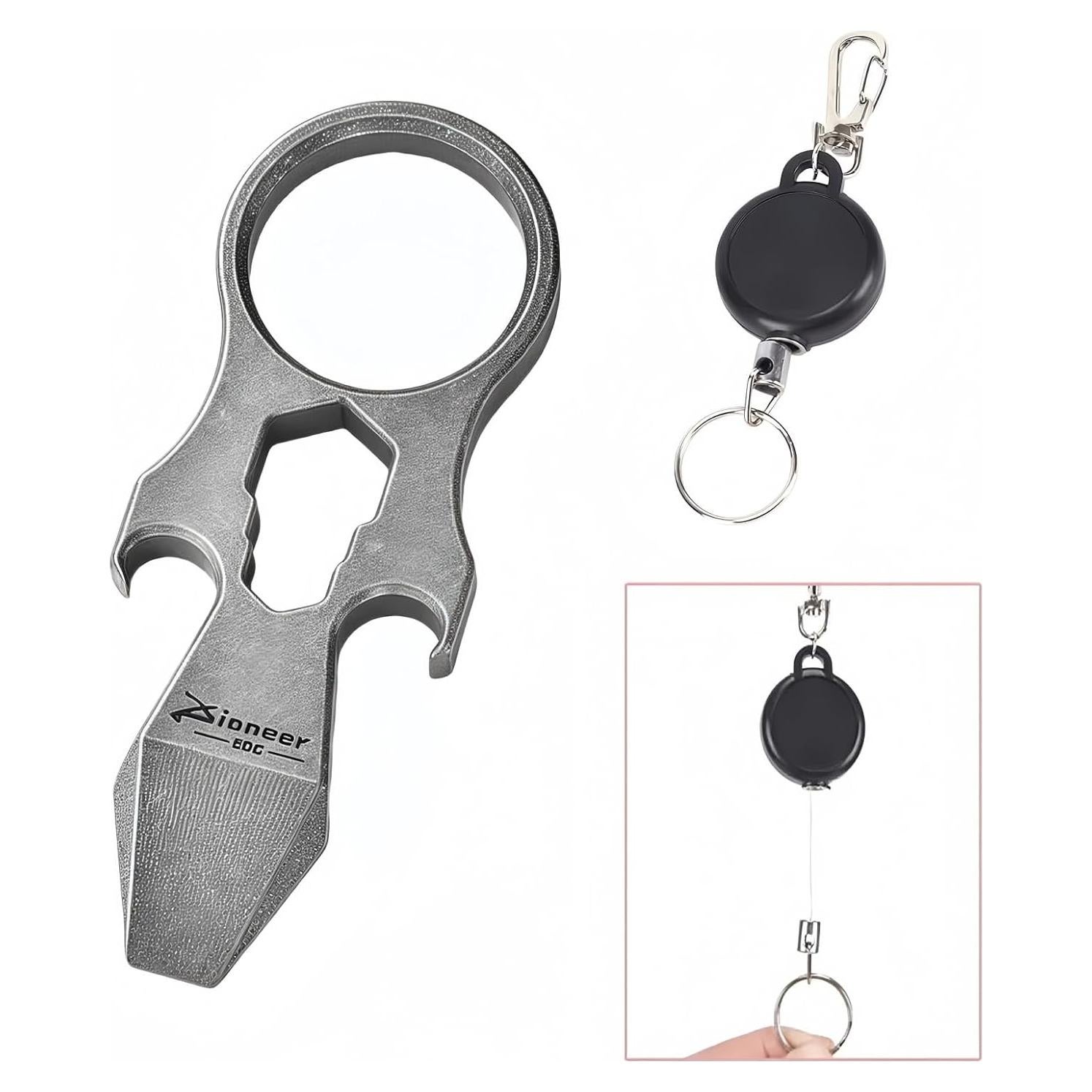 Llave Multi-herramienta Titanio GHY0158A-1 con Abrebotellas