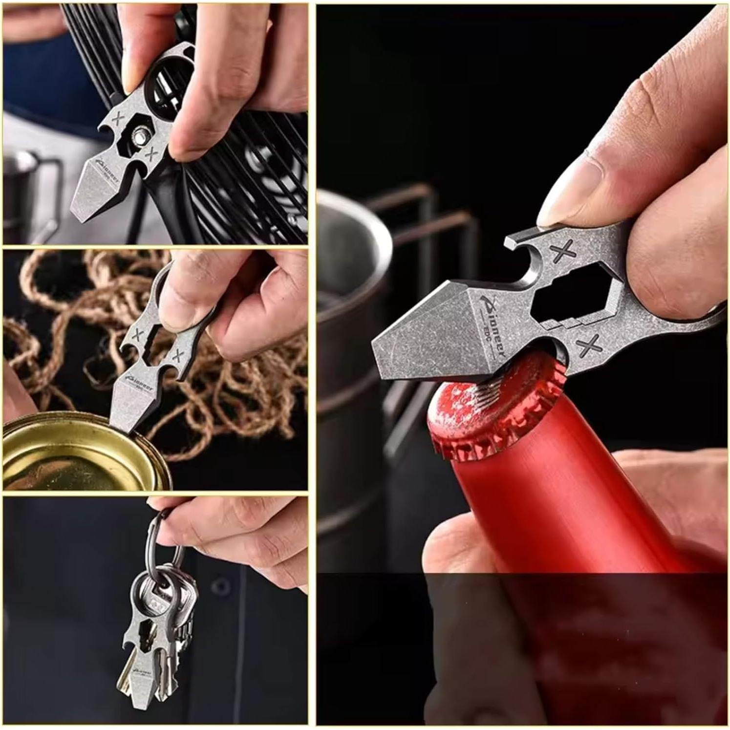 Llave Multi-herramienta Titanio GHY0158A-1 con Abrebotellas