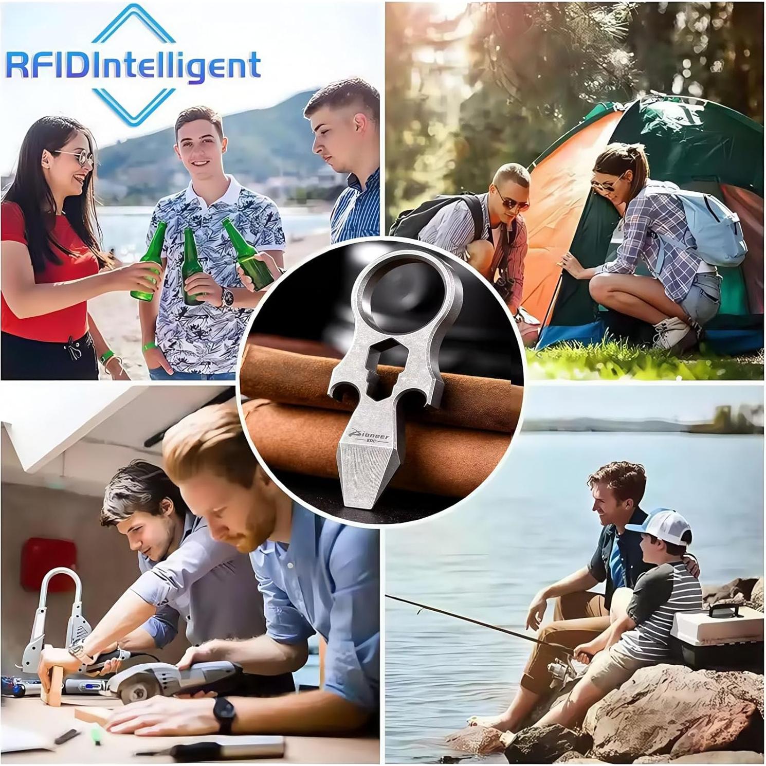 Llave Multi-herramienta Titanio GHY0158A-1 con Abrebotellas