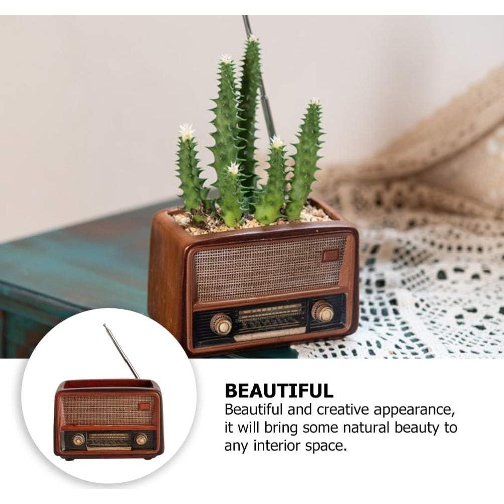 Maceta Retro BESTOYARD para Suculentas 12x6x7cm Drenaje