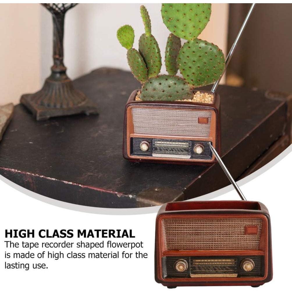 Maceta Retro BESTOYARD para Suculentas 12x6x7cm Drenaje