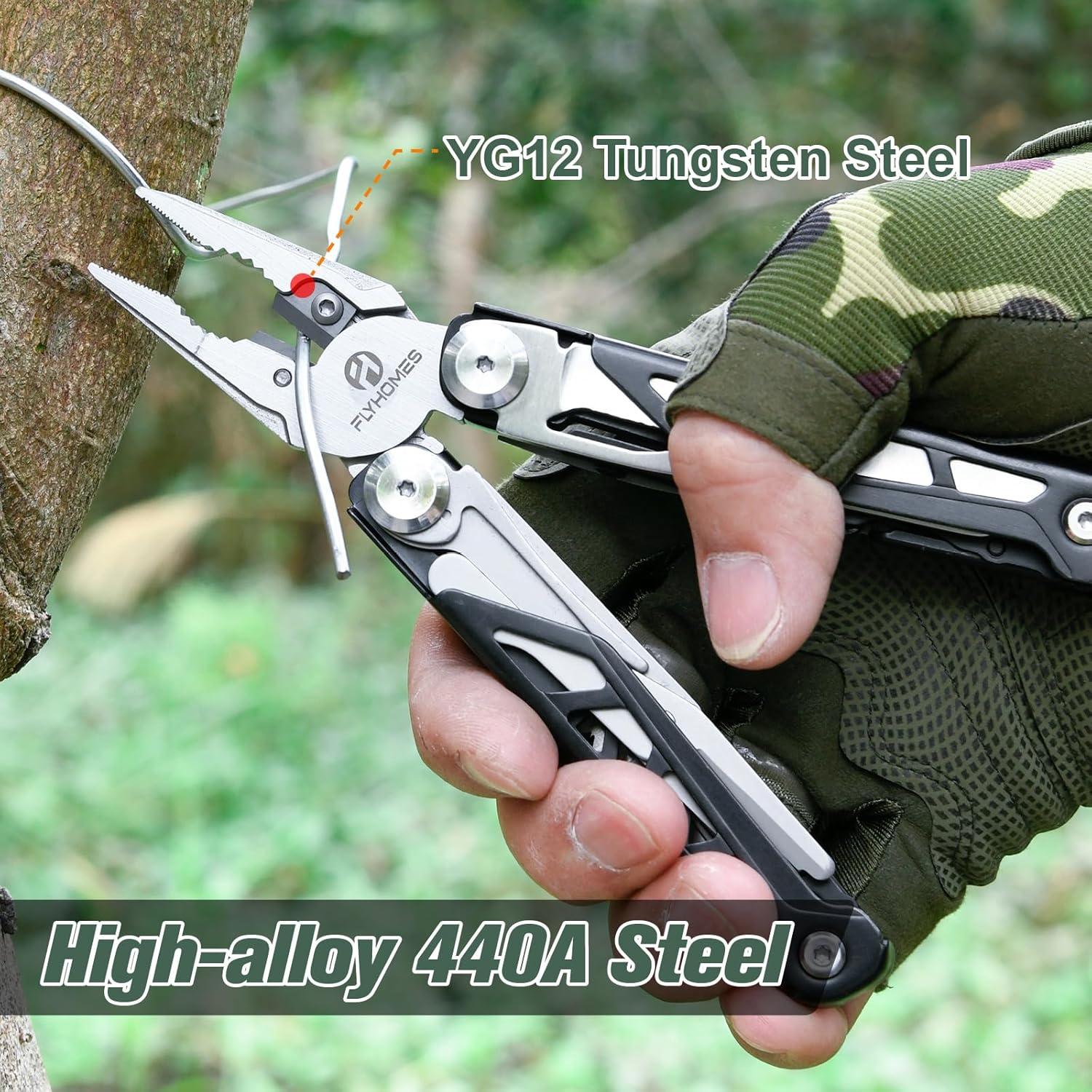 Multiherramienta FLYHOMES 16 en 1 Plegable para Camping