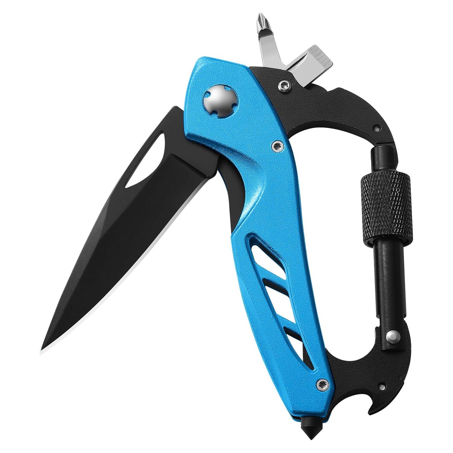 Multiherramienta Mosquetón COOL PARD EDC 6-en-1 Compacta