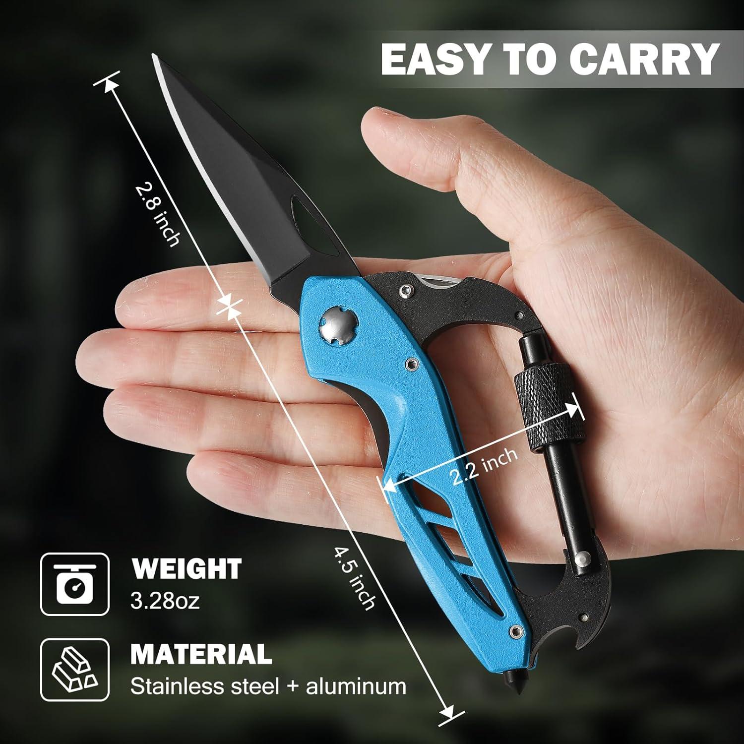 Multiherramienta Mosquetón COOL PARD EDC 6-en-1 Compacta