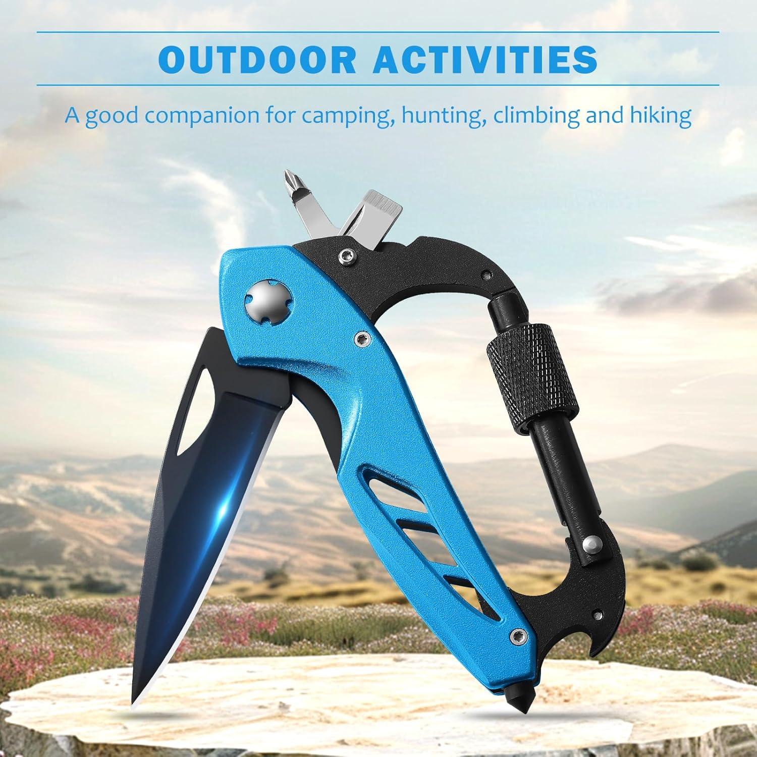 Multiherramienta Mosquetón COOL PARD EDC 6-en-1 Compacta