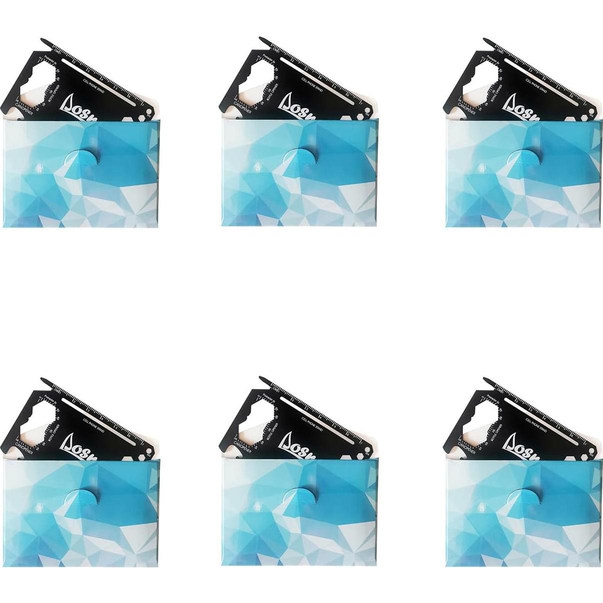 Multiherramienta de Billetera DLOSN 6 en 1 Acero Inoxidable