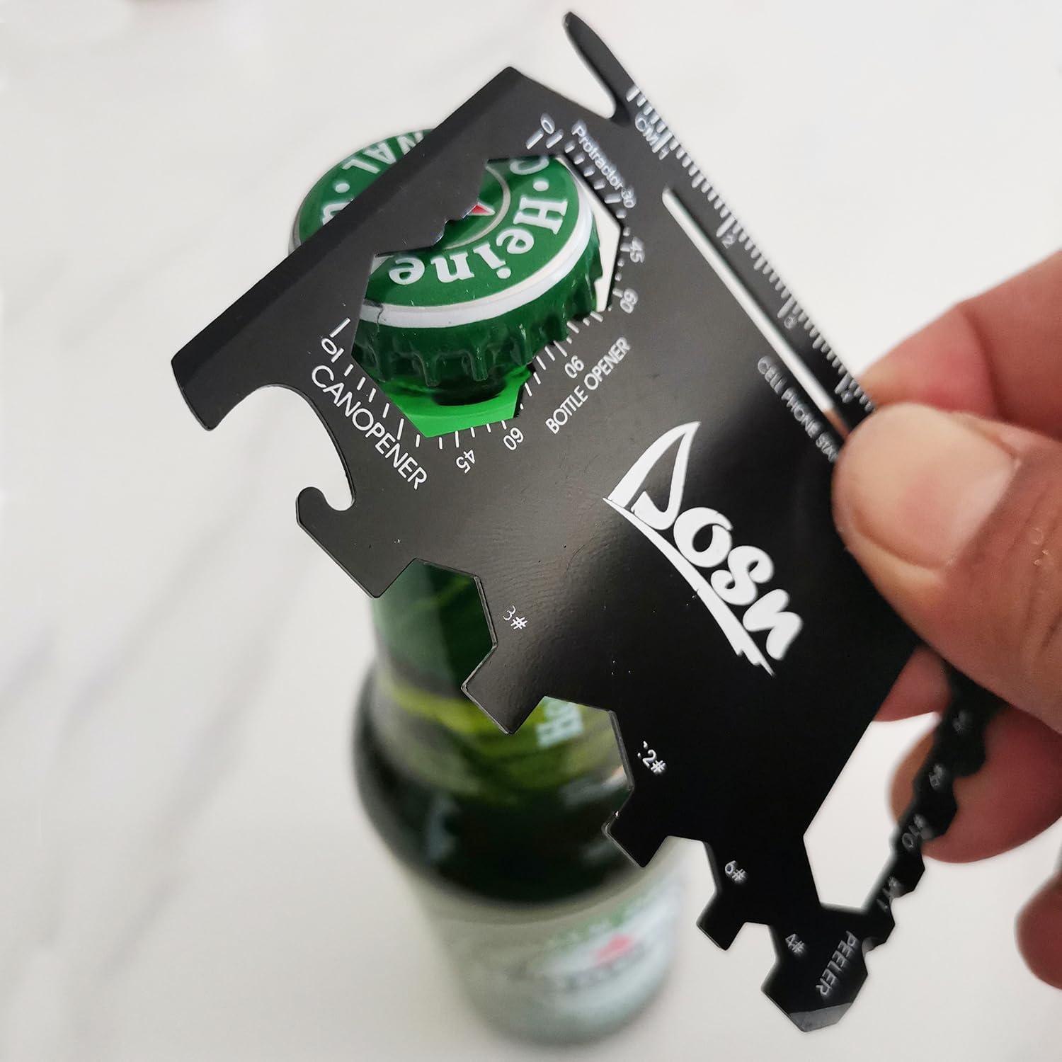 Multiherramienta de Billetera DLOSN 6 en 1 Acero Inoxidable