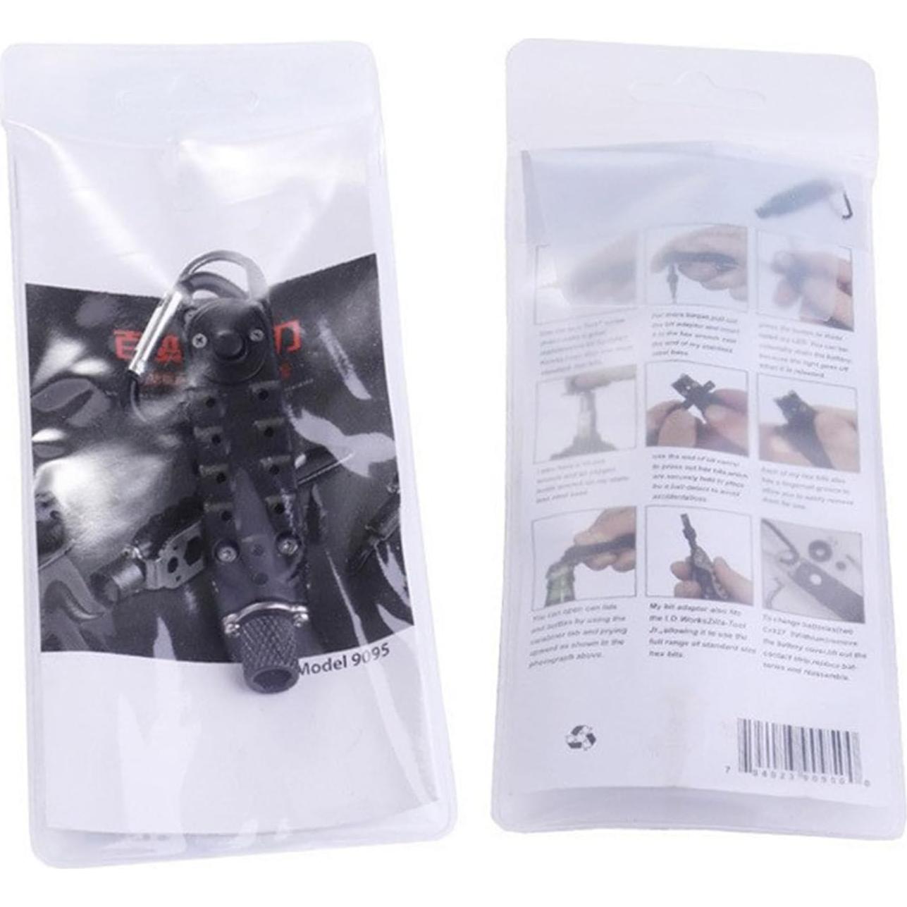 Multiherramienta QIEIEI Llave Destornillador con Linterna LED