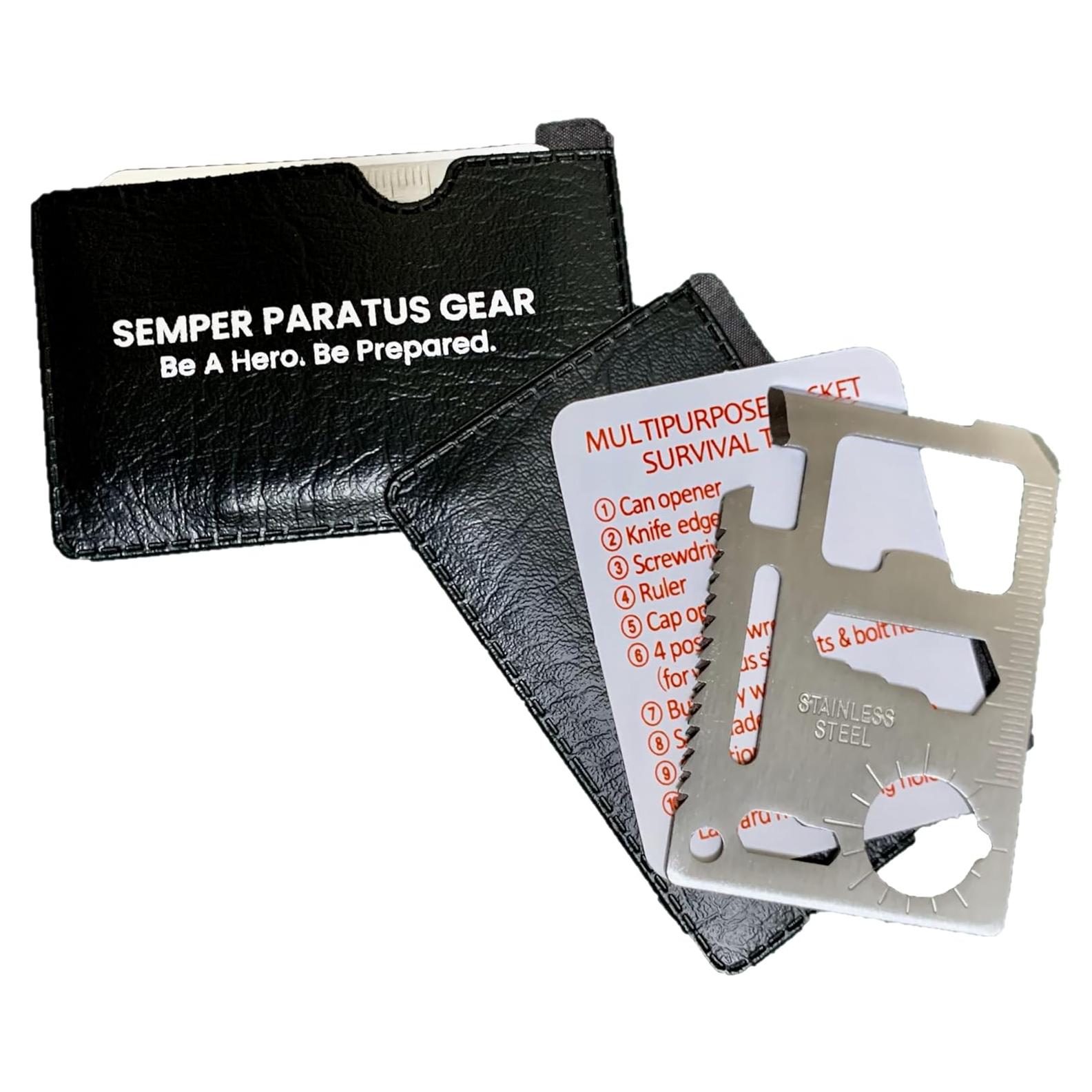 Tarjeta Multitool 14 en 1 Semper Paratus Gear - Kit Supervivencia