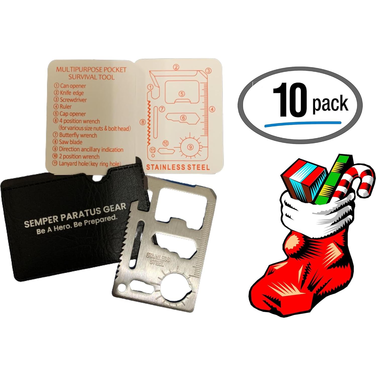 Tarjeta Multitool 14 en 1 Semper Paratus Gear - Kit Supervivencia