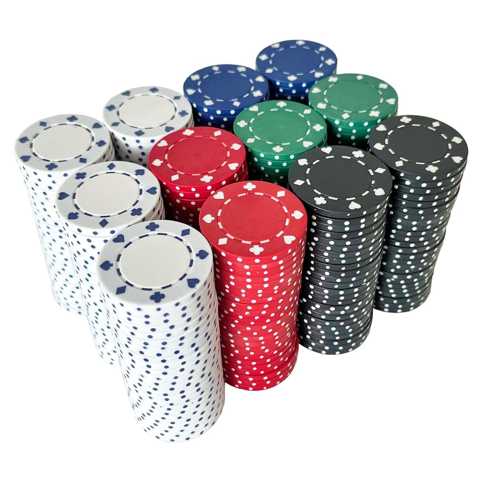 Fichas de Póker SEETOOOGAMES 100 Piezas 11.5g 40mm