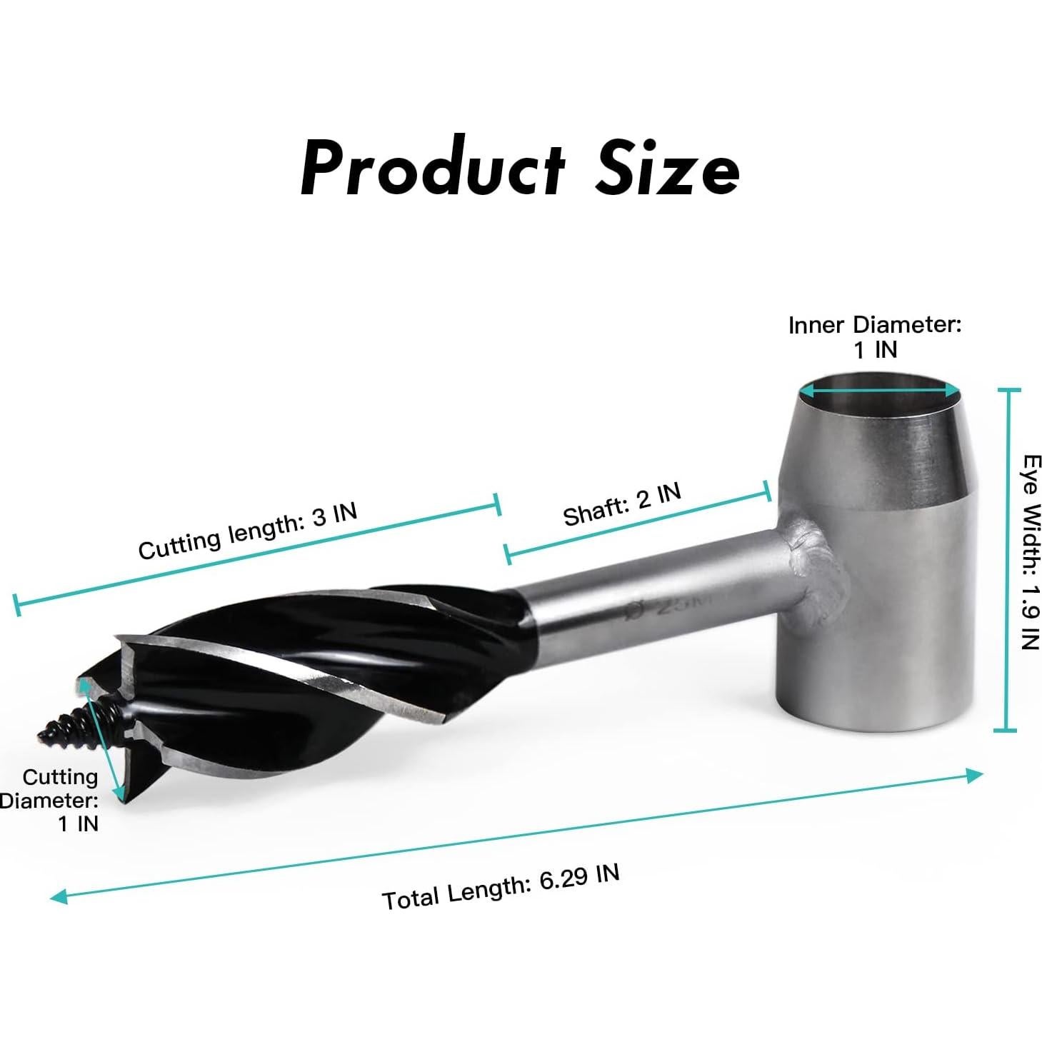 RDSTER Survival Tools for Bushcraft Settlers Wrench, Scotch Eye Wood Drill Bit for Bushcraft Backpack and Camping, Outdoor Wood Peg and Hole Maker - Manual Wrench Brown