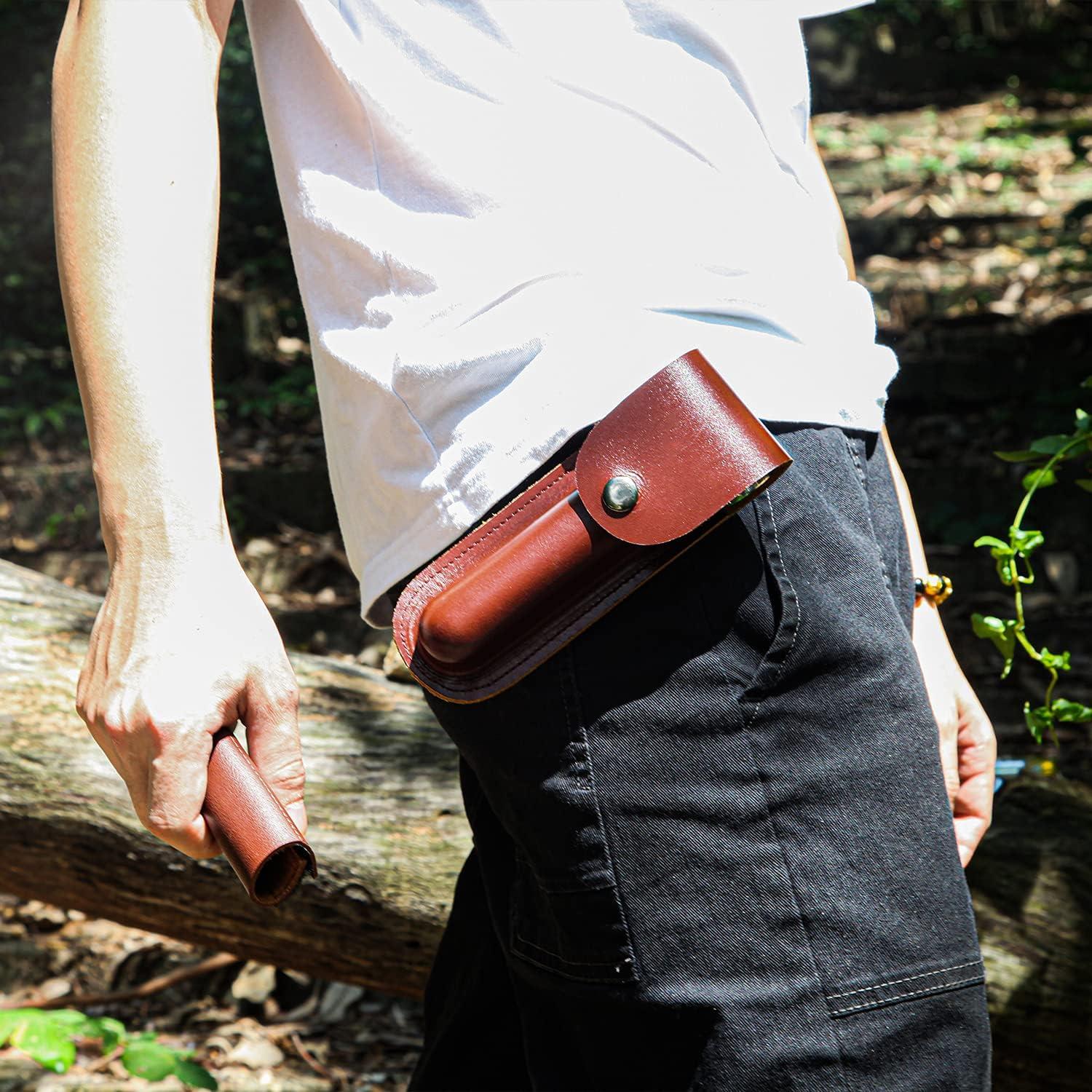 RDSTER Survival Tools for Bushcraft Settlers Wrench, Scotch Eye Wood Drill Bit for Bushcraft Backpack and Camping, Outdoor Wood Peg and Hole Maker - Manual Wrench Brown