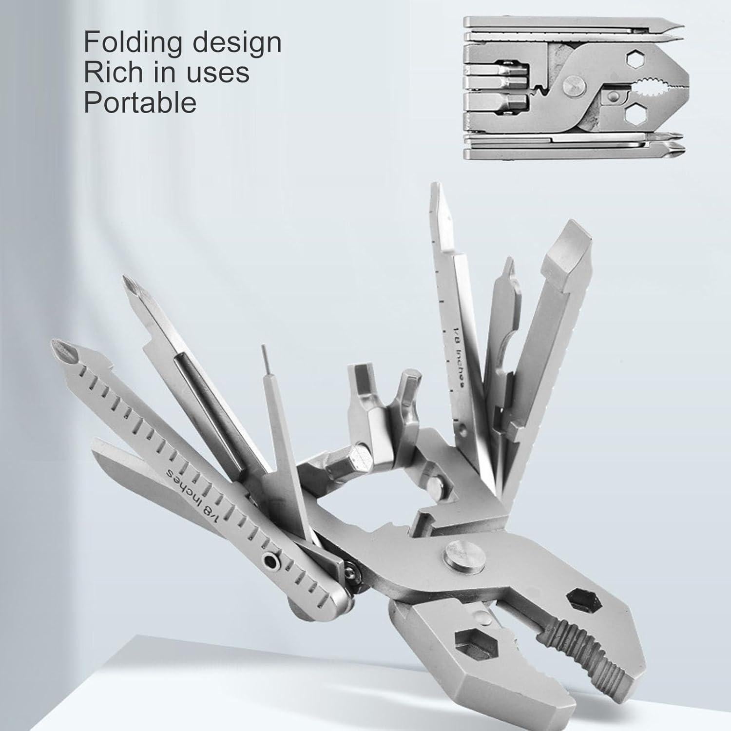 Alicate Multiherramienta Fabater 25 en 1 Acero Inoxidable
