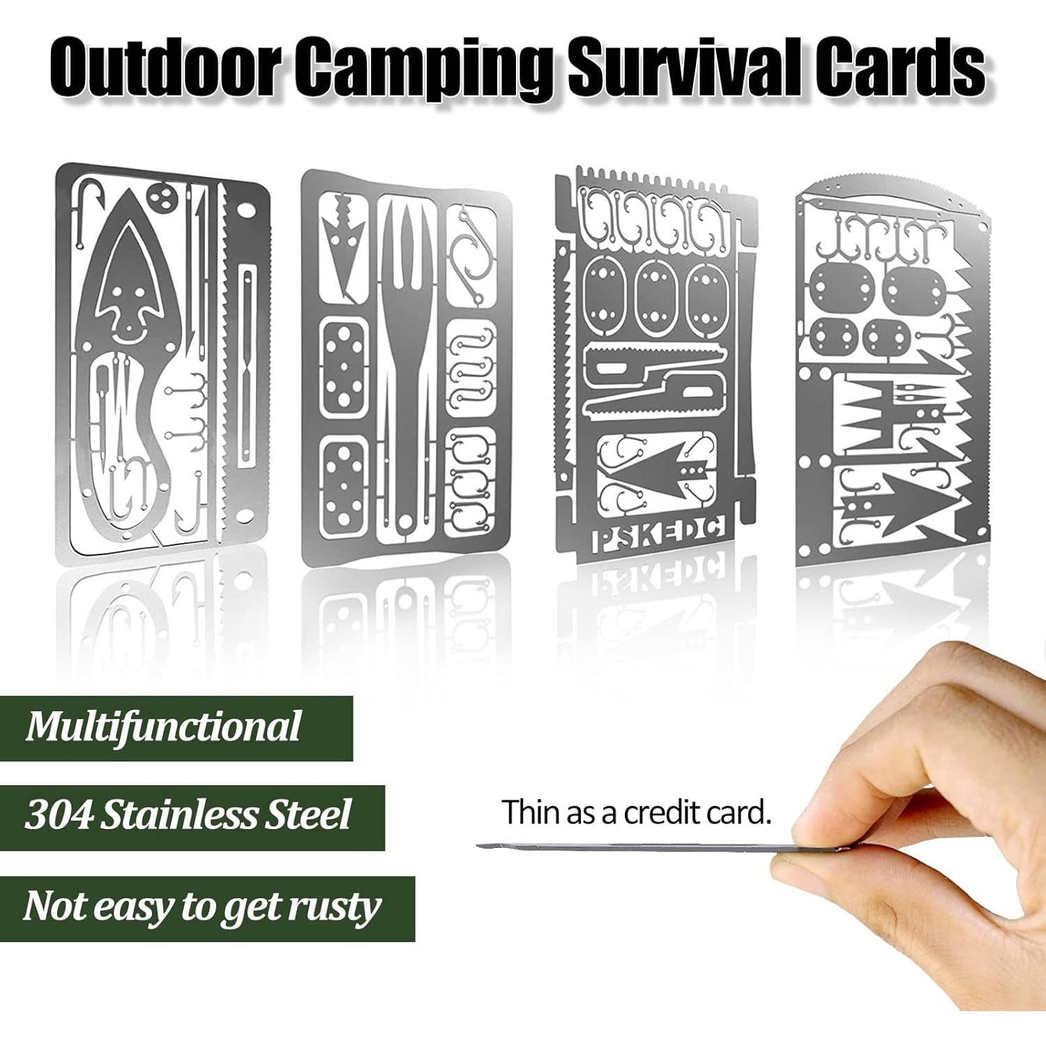 Kit de Supervivencia Hukado 9 Piezas con Multitool Camping