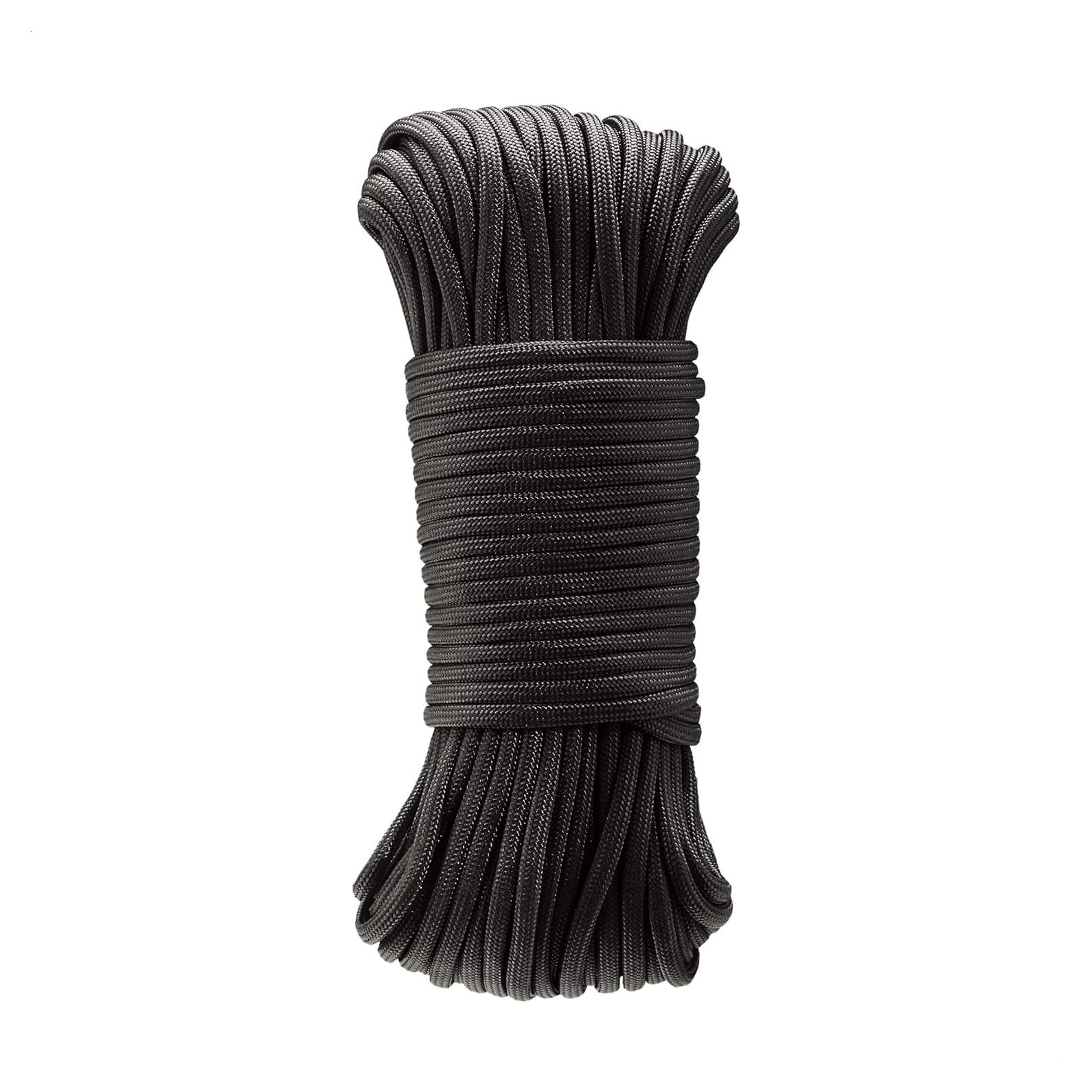 Paracord Amazon Basics 550 Tipo III 30m Nylon Negro