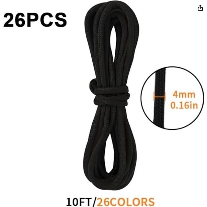 Cuerda Paracord 550 Ksheria 26 Colores 3m 4mm Supervivencia